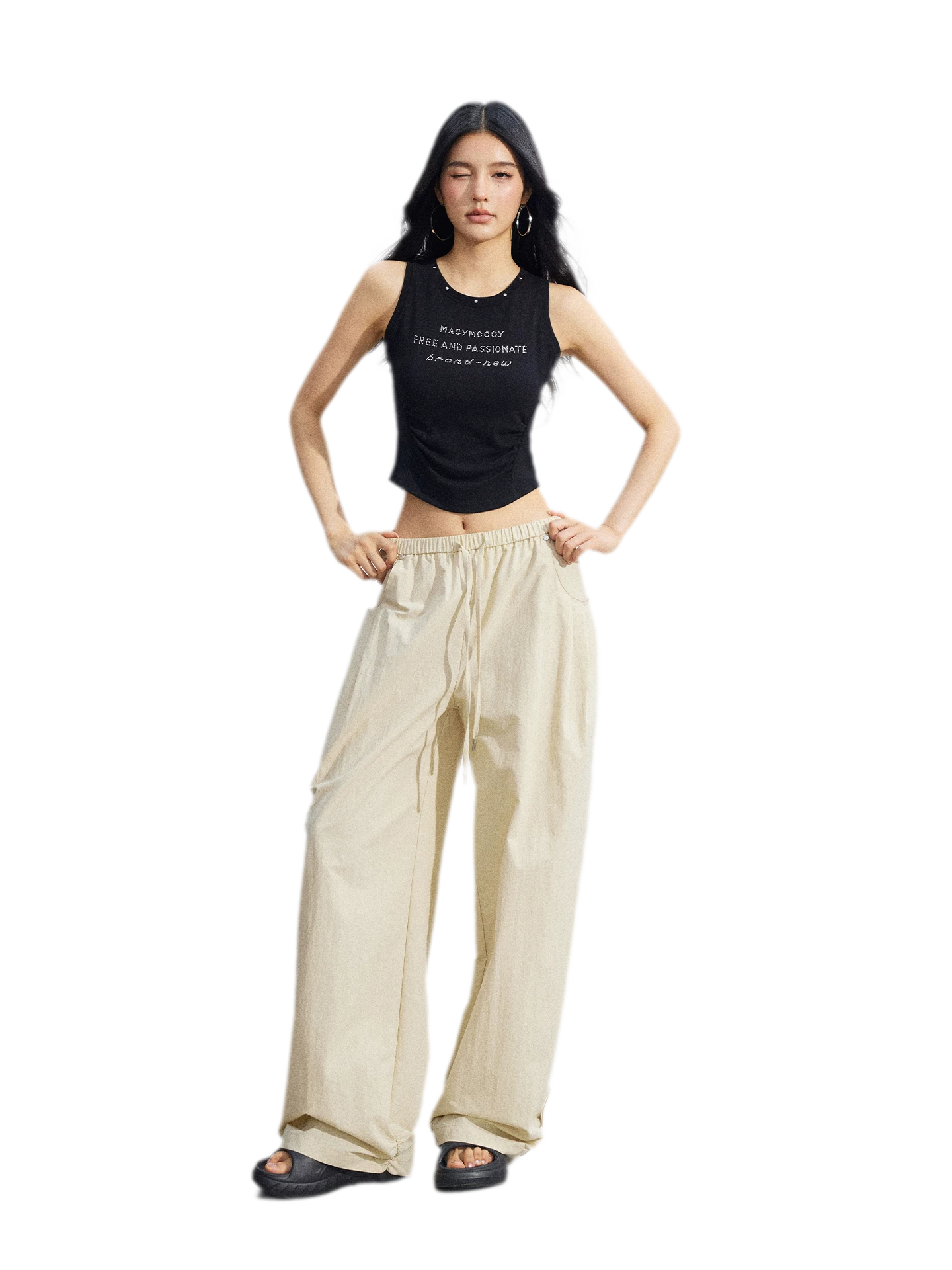 Casual Workwear Wide-Leg Pants