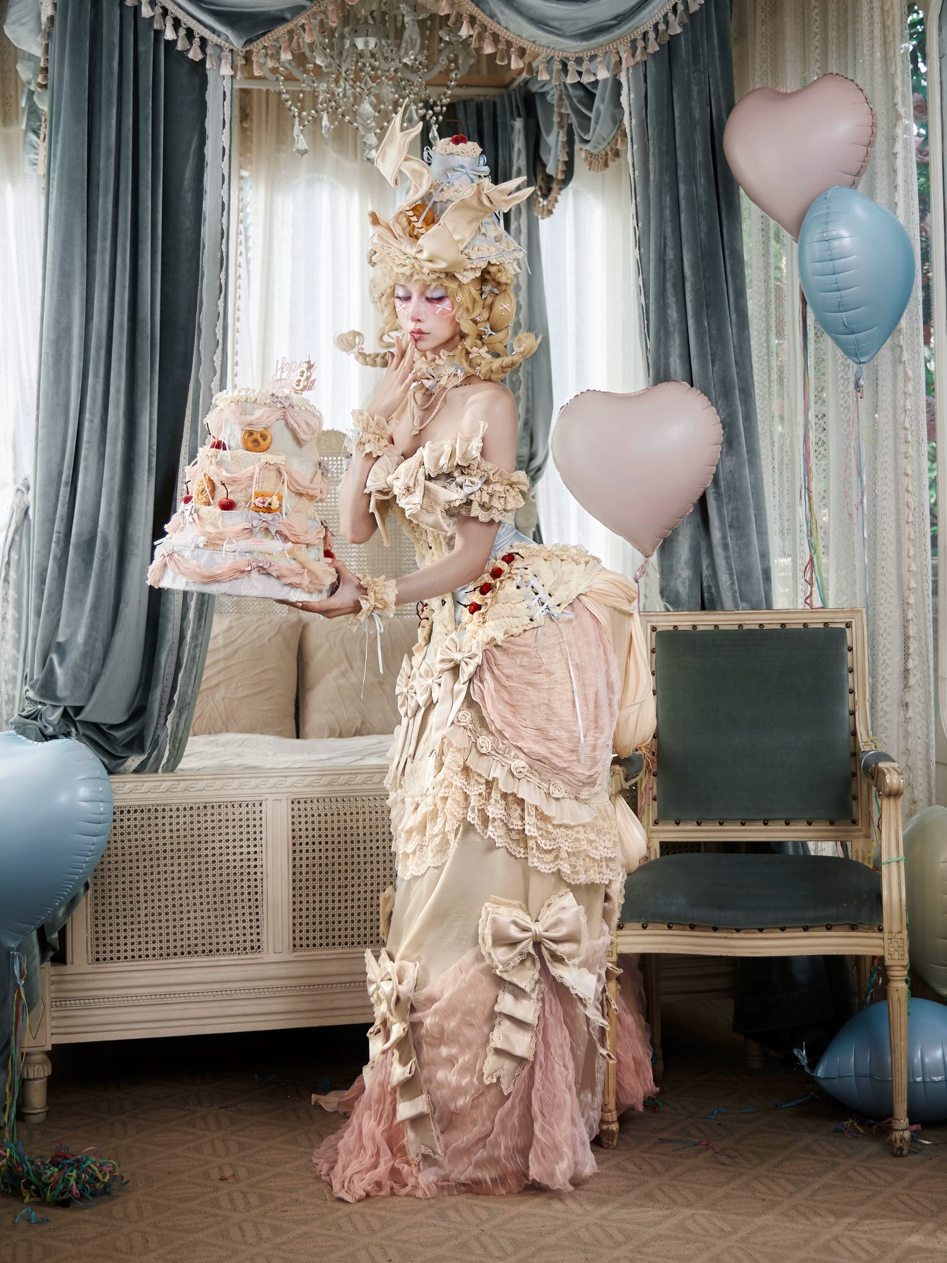 Rococo Bustle Train Skirt