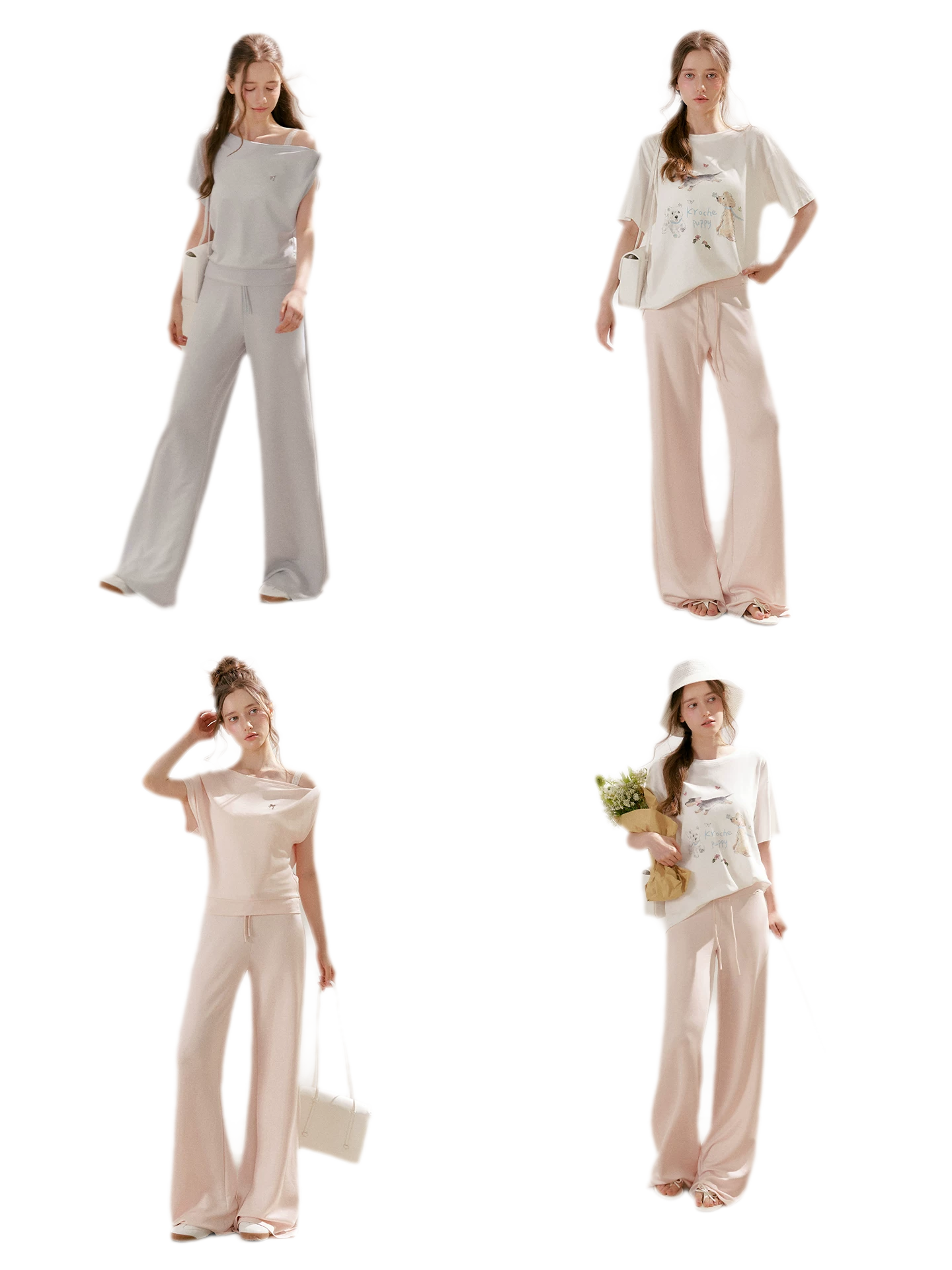 Airy Layered Lace Drawstring Pants