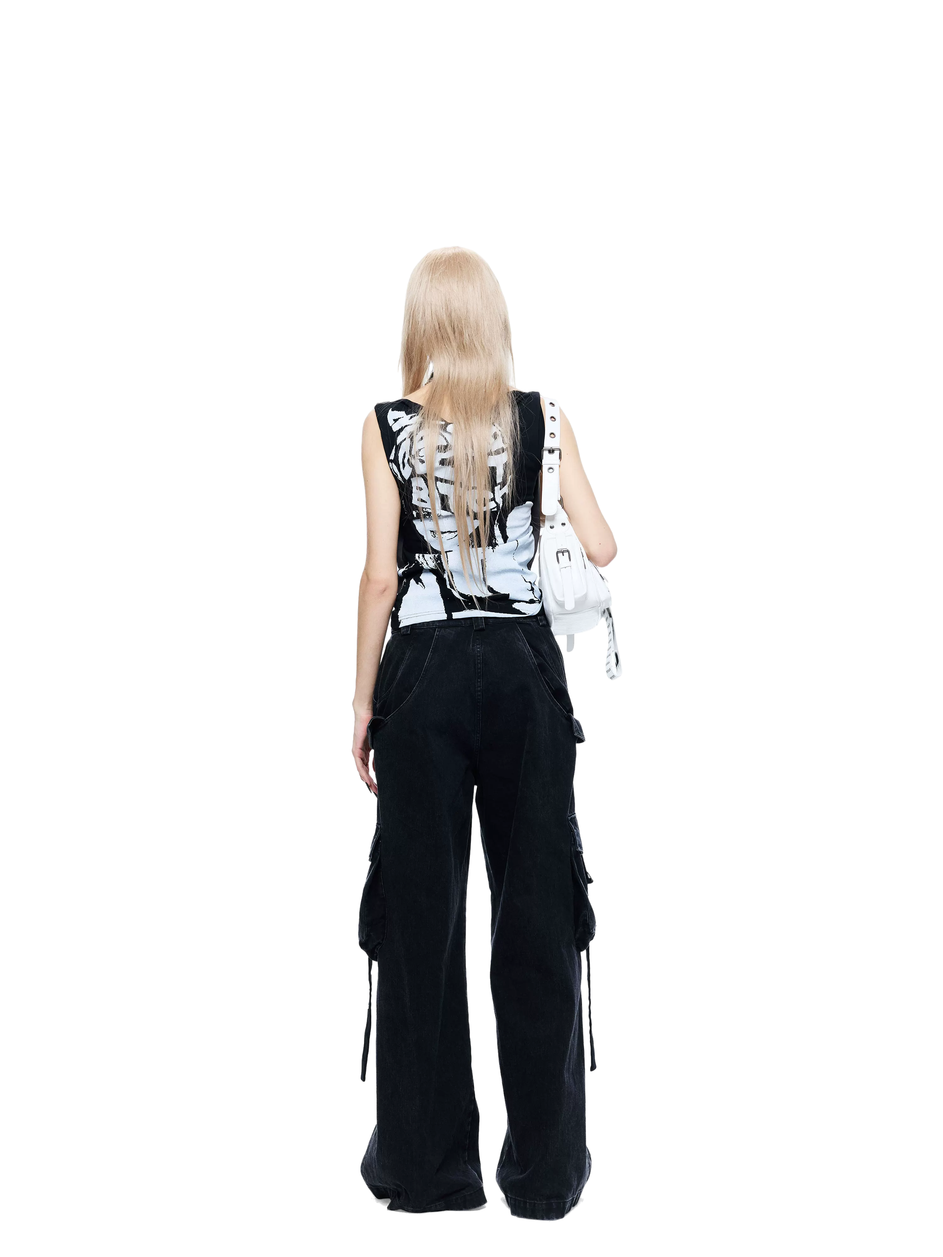 Punk Grunge Reversible Halter Vest