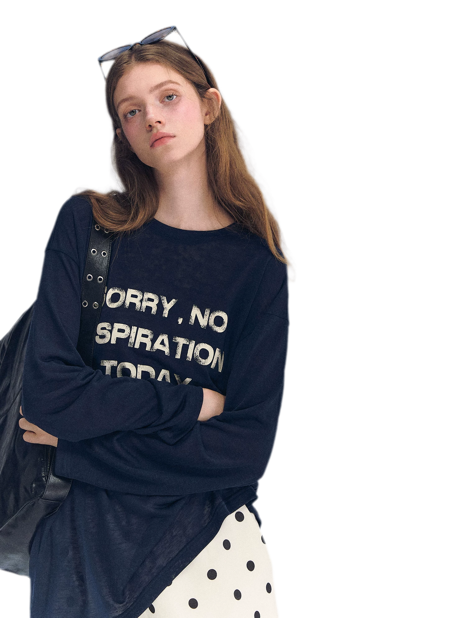 Lyocell Print Long Sleeve Top