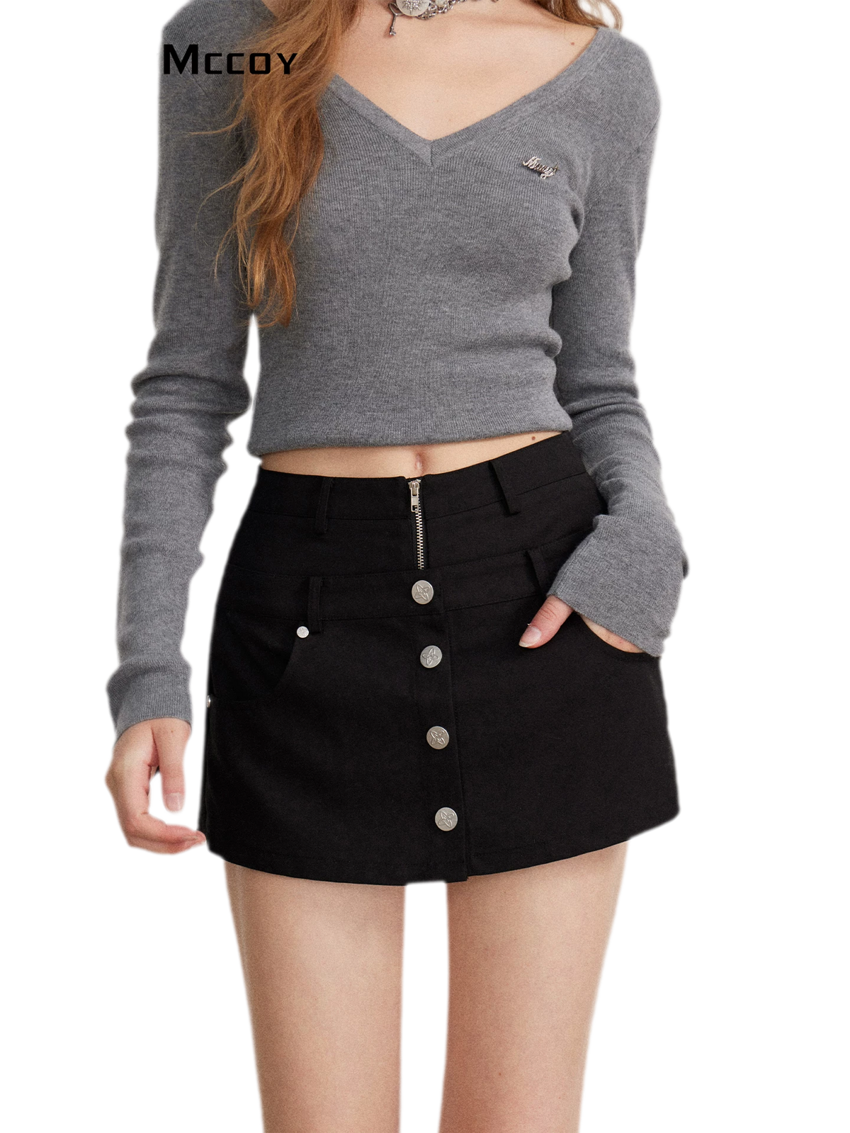 Double-Waist Convertible A-Line Skort