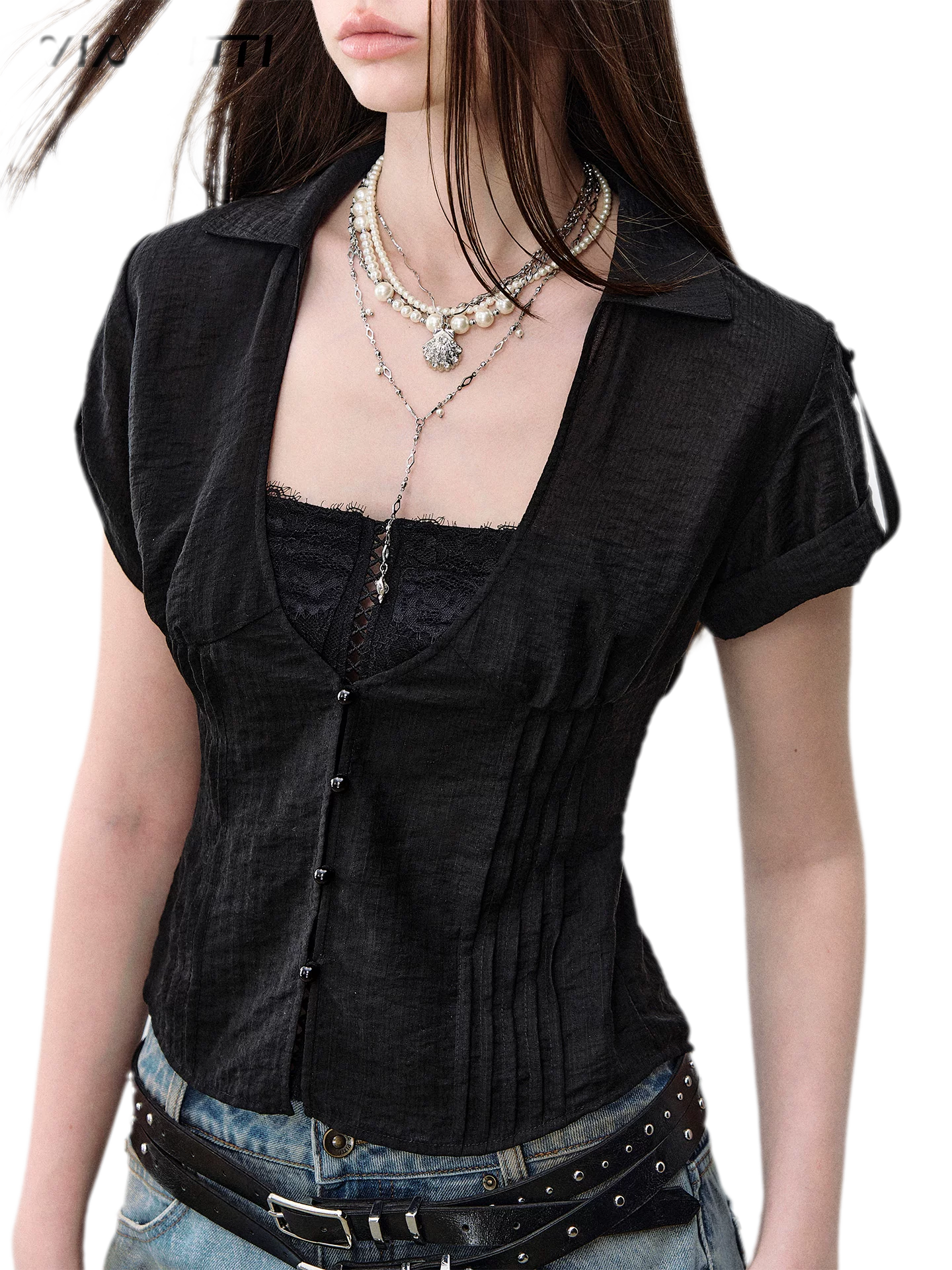 Lace Layered Shirt