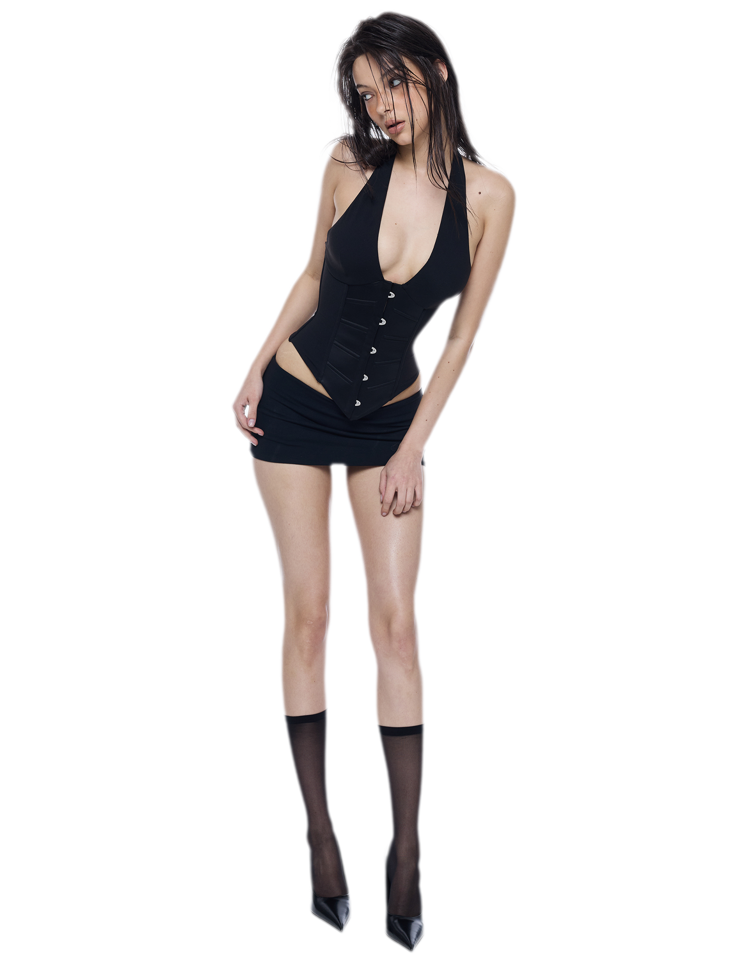 Structured Bustier Mini Skirt