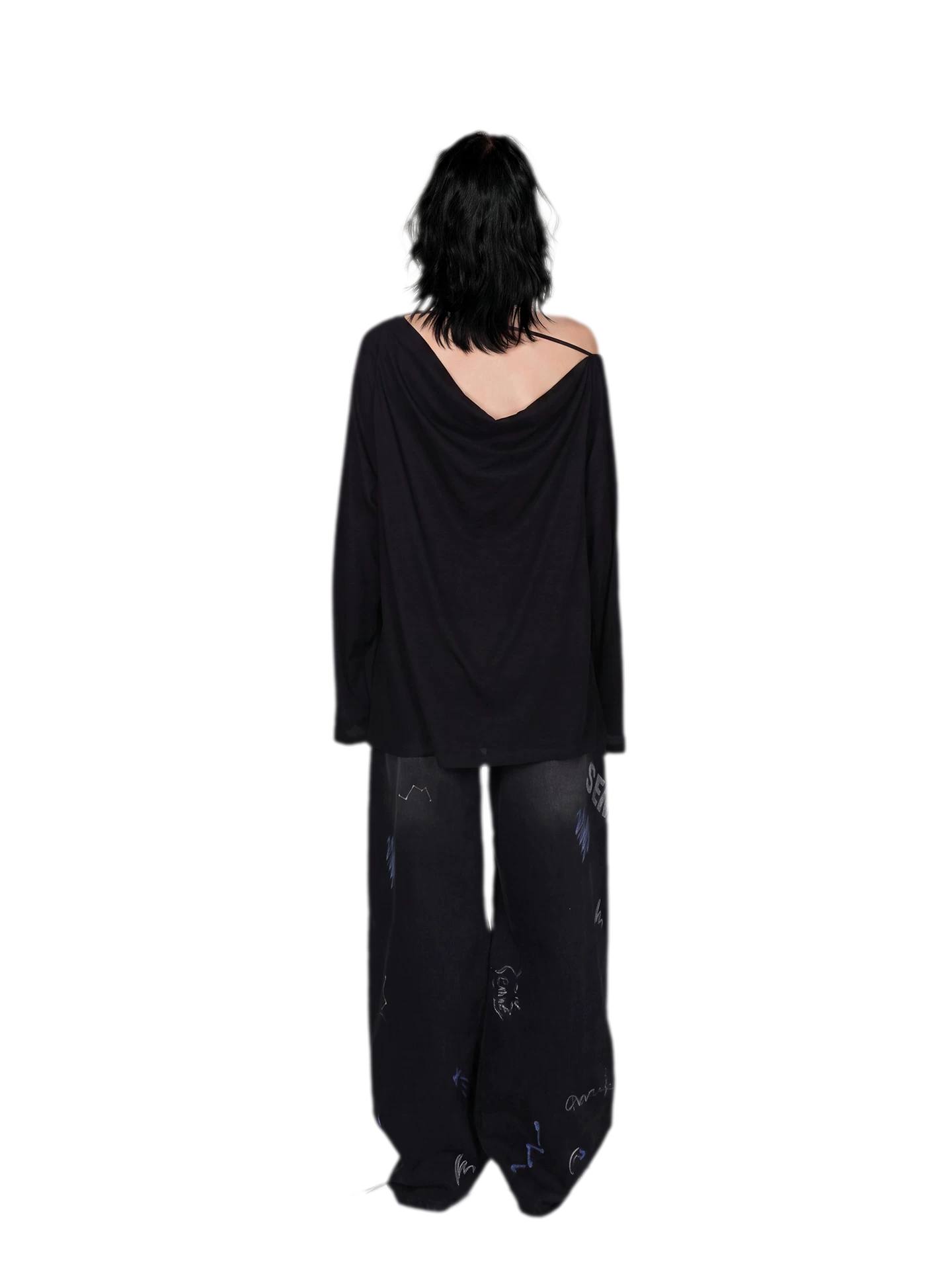 Draped Off-Shoulder Tee