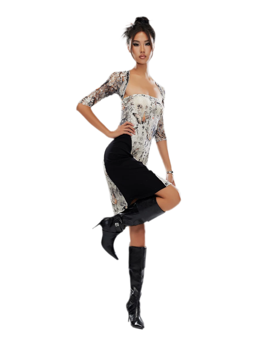 Oil-Waxed Pointed-Toe Tall Boots