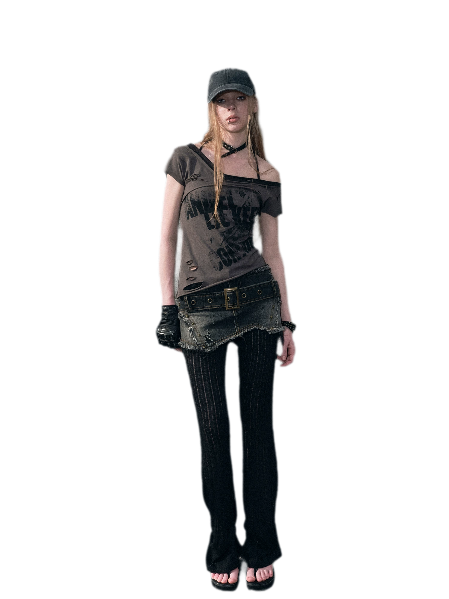 Asymmetric Graffiti T-Shirt