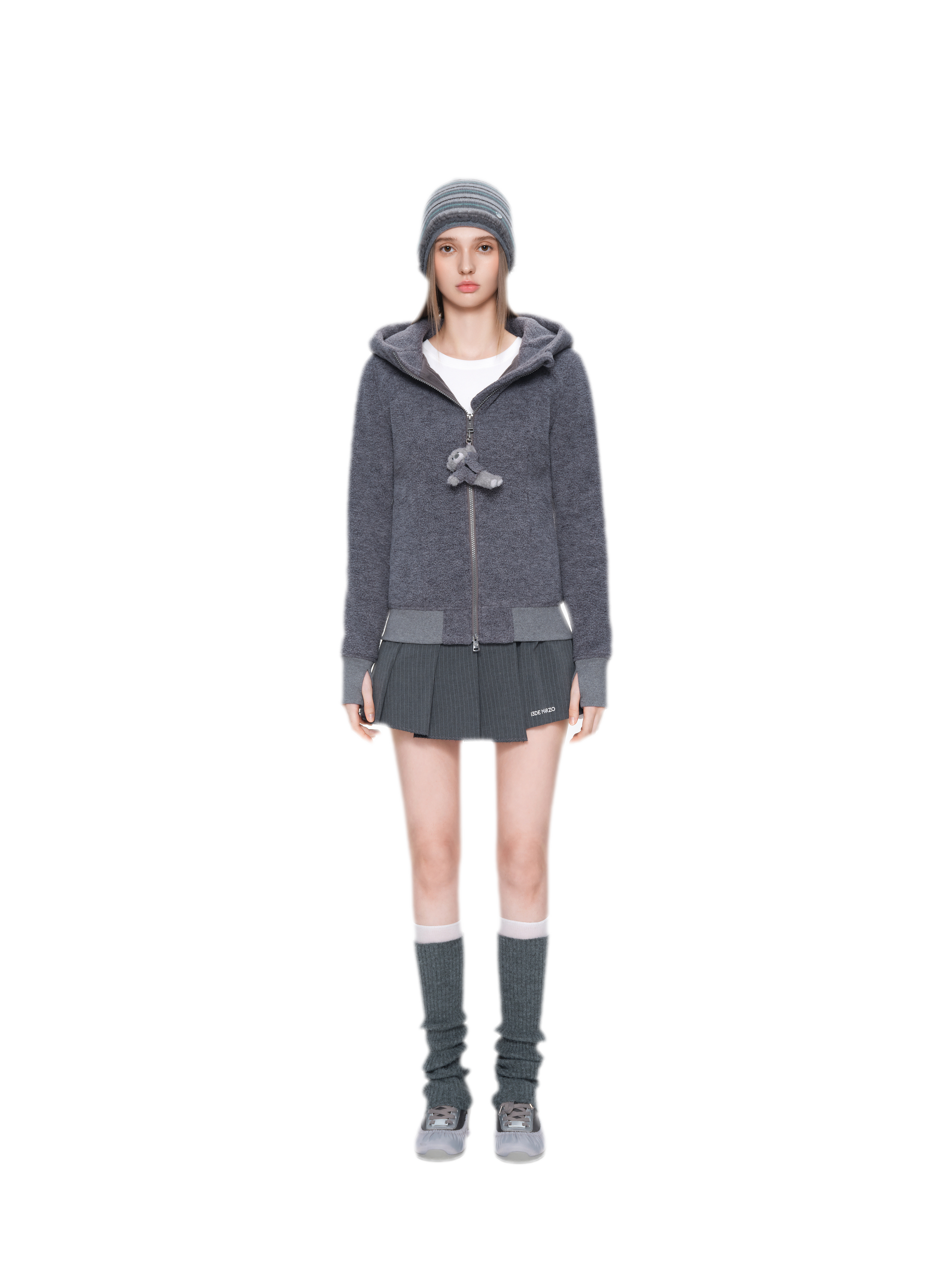 Soft Fleece Slim-Fit Hooded Jacket