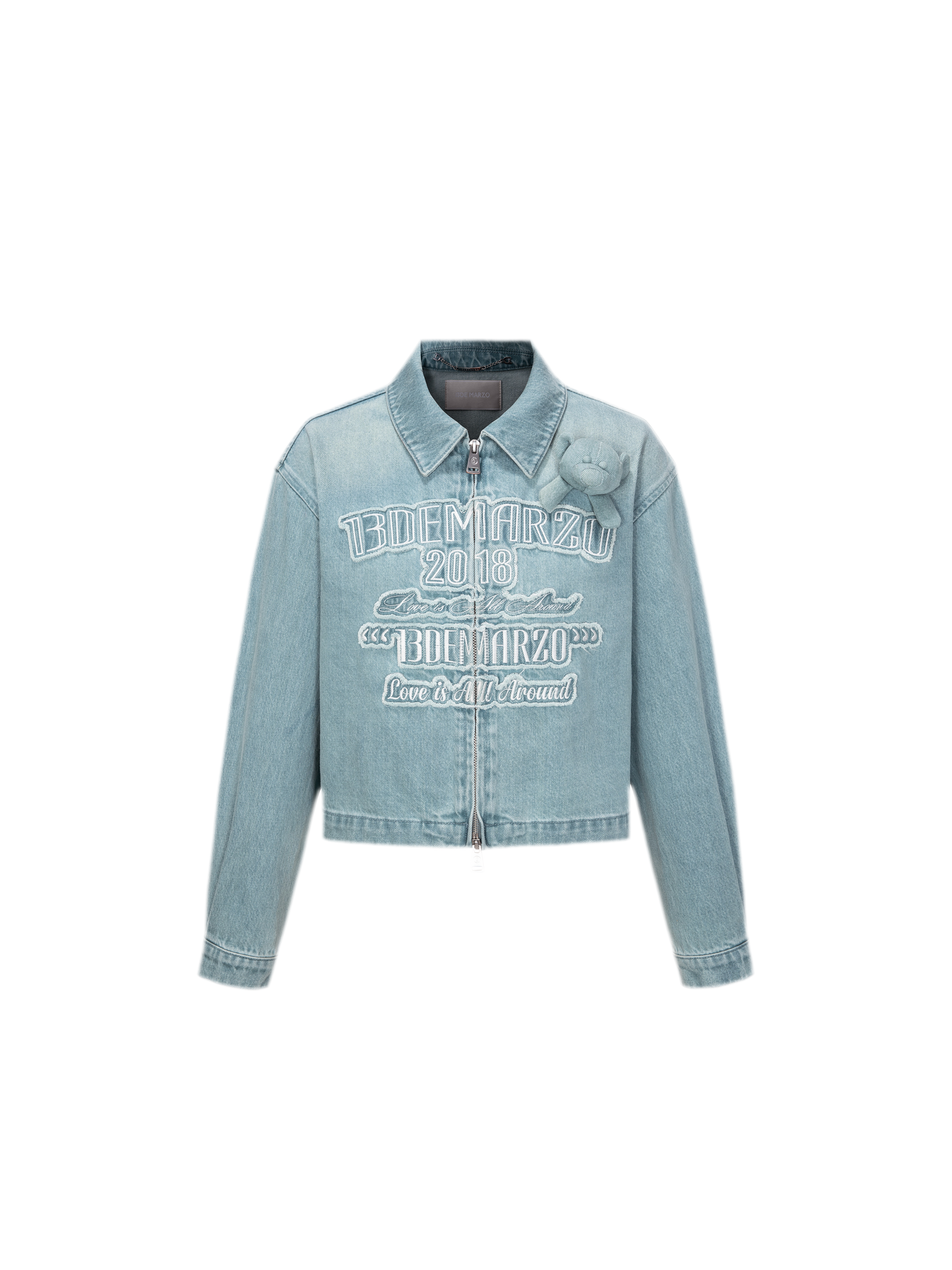Bear Denim Zipped Shirt
