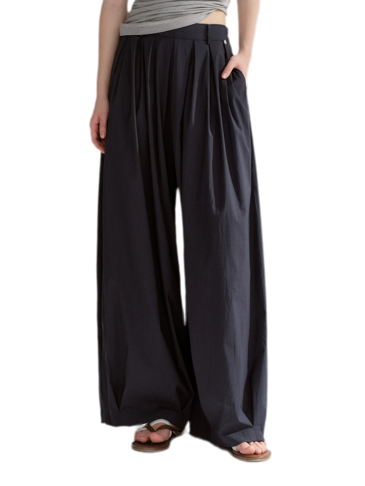 Pleated Balloon Relaxed Pants