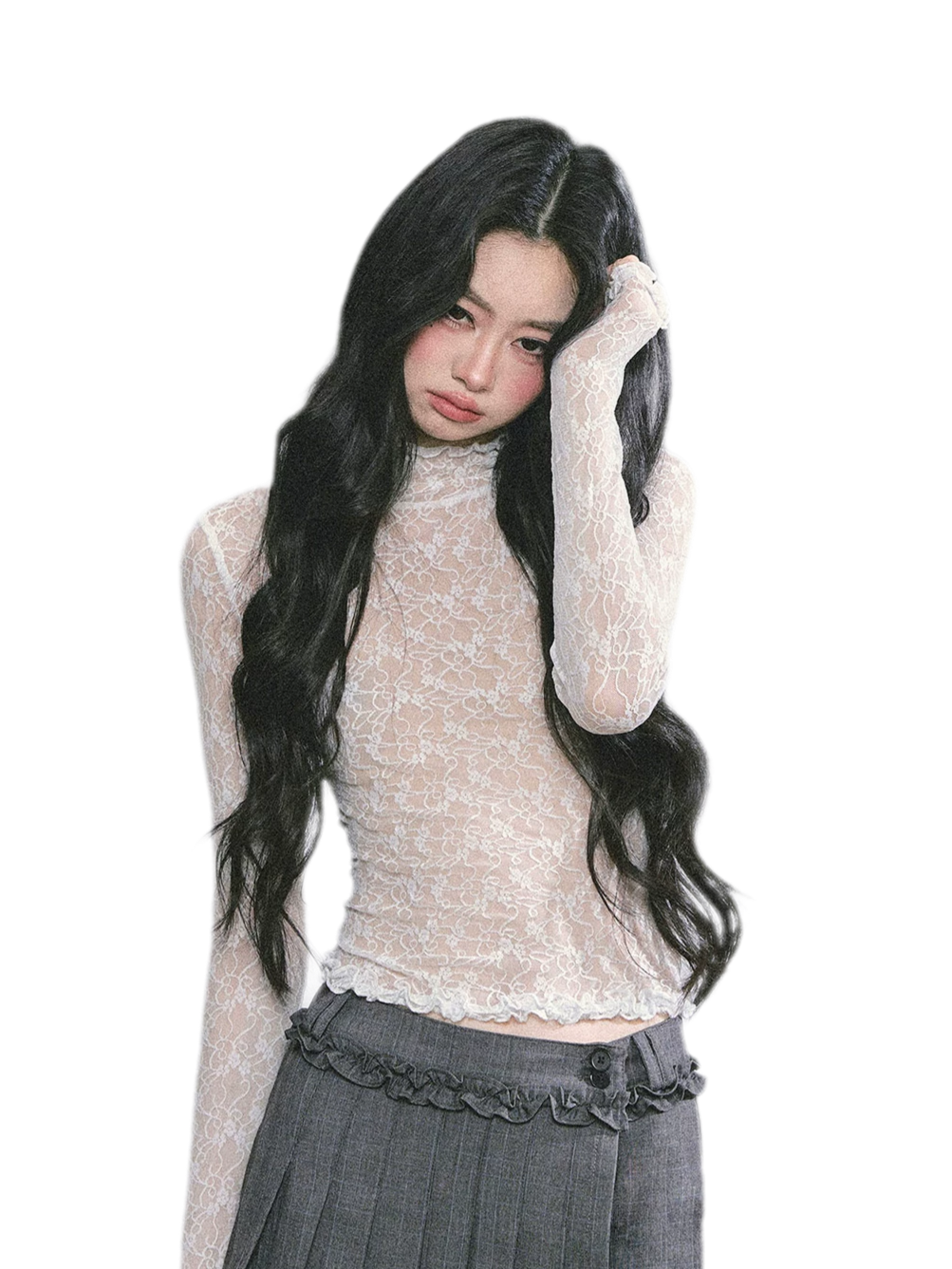 Lace Semi Sheer T-Shirt