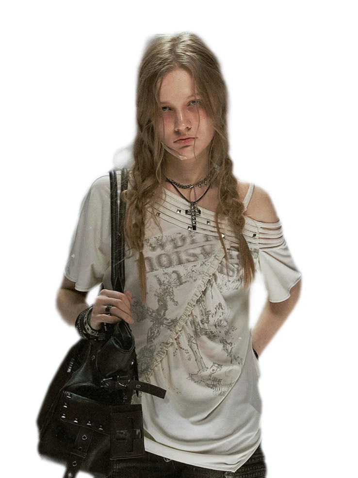 Punk Tencel Studded Tee