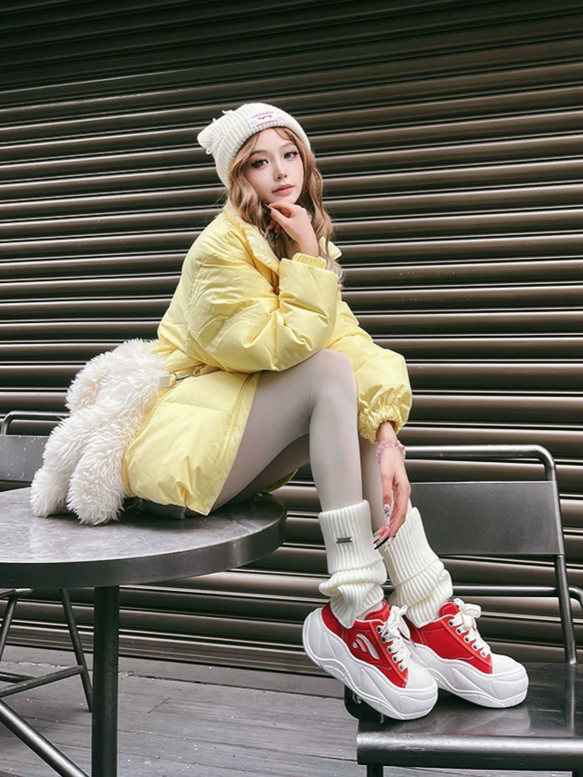 Wave Sole Height Sneakers