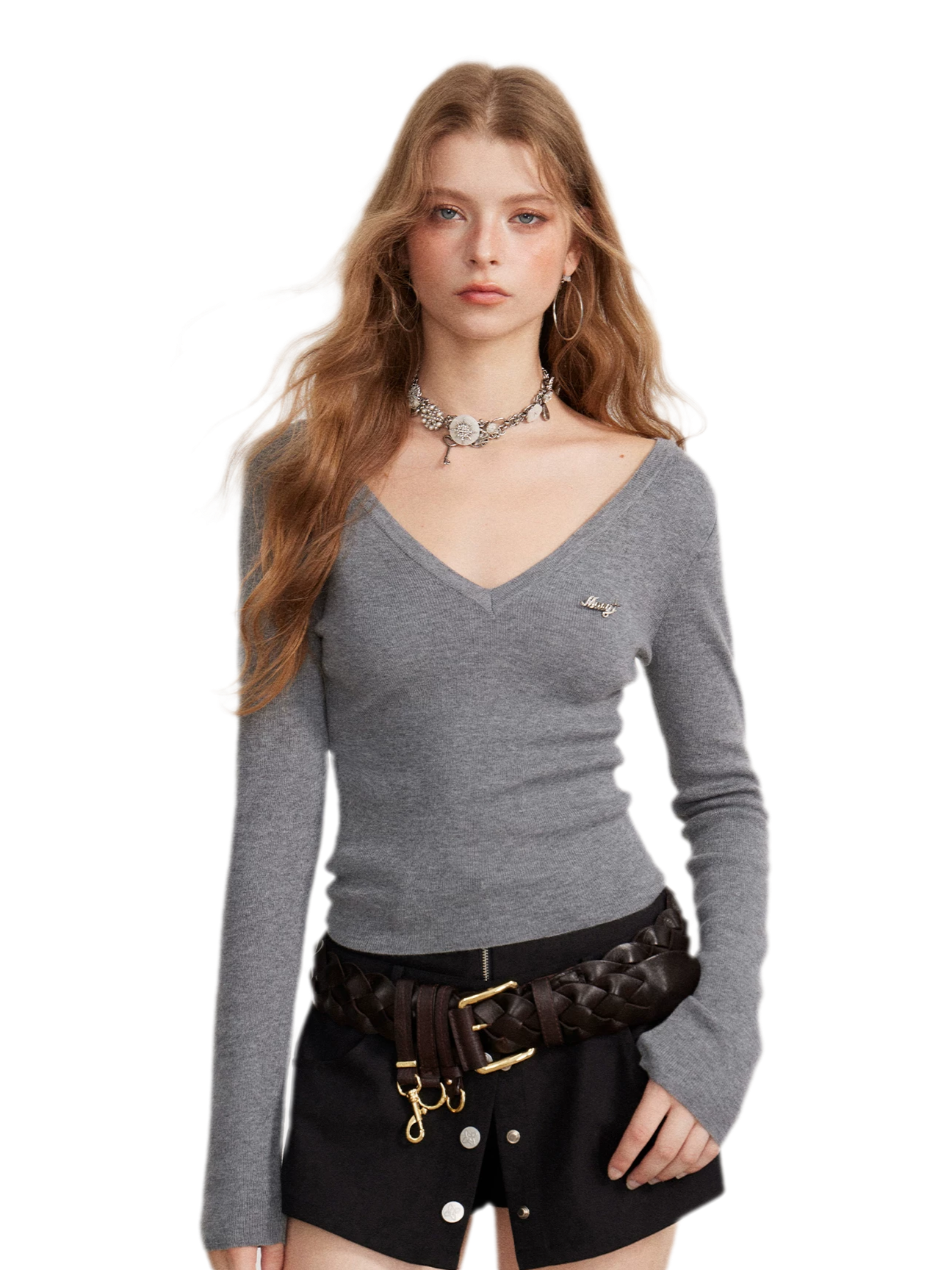 Stretch Two-Way Long-Sleeve Top