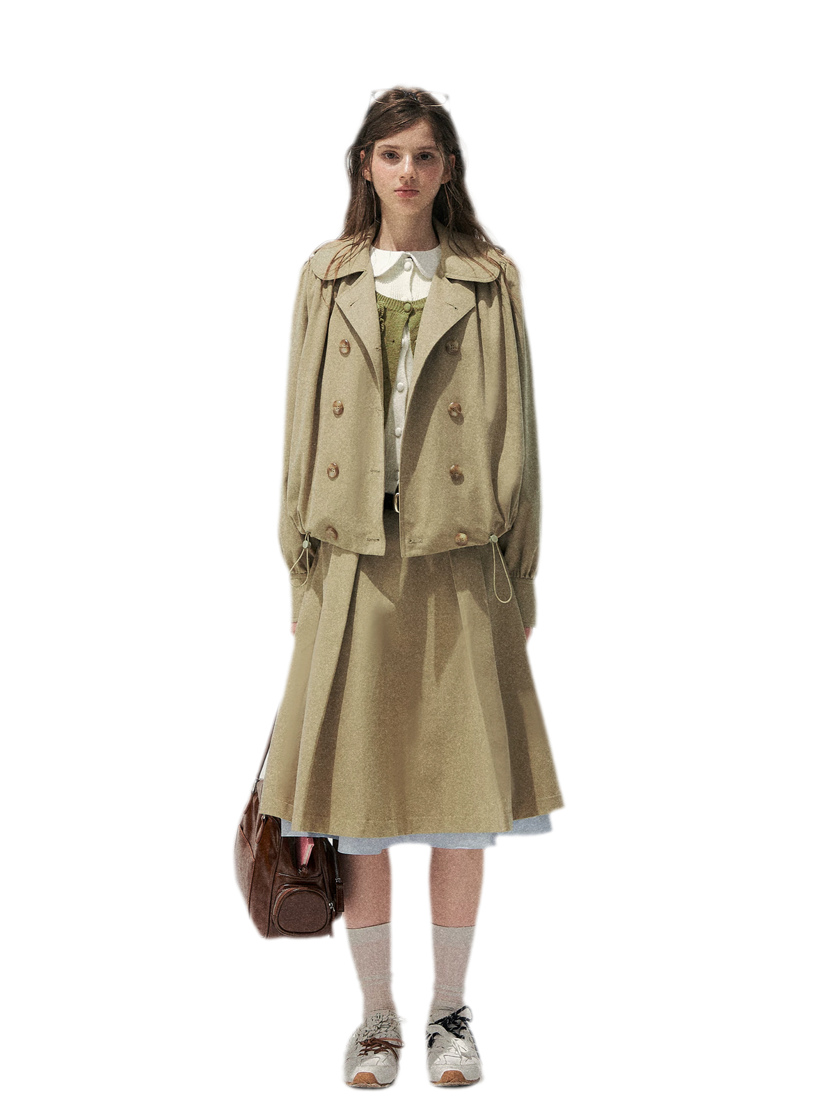 Peter Pan Collar Trench Dress