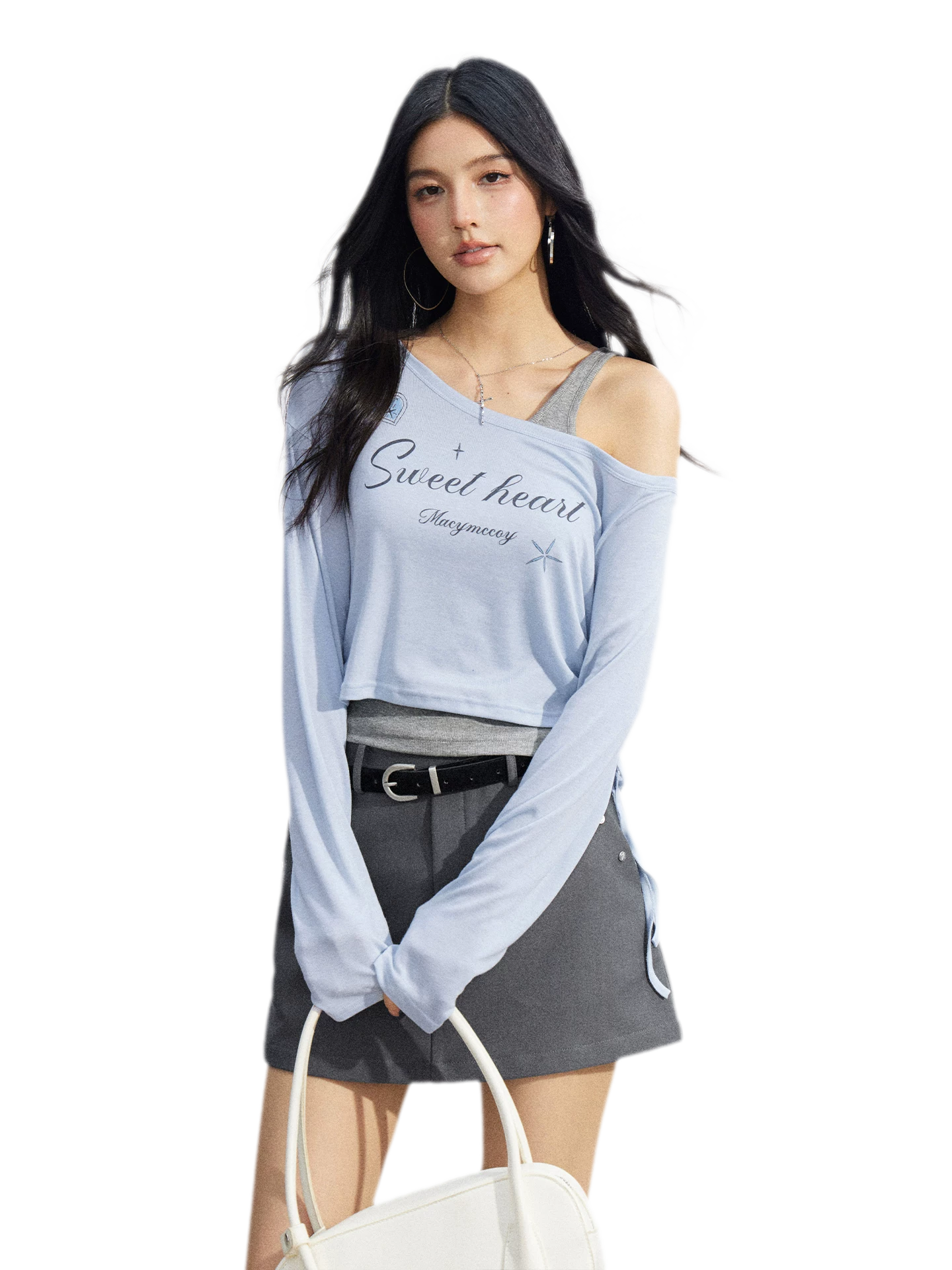 Layered One-Shoulder Top