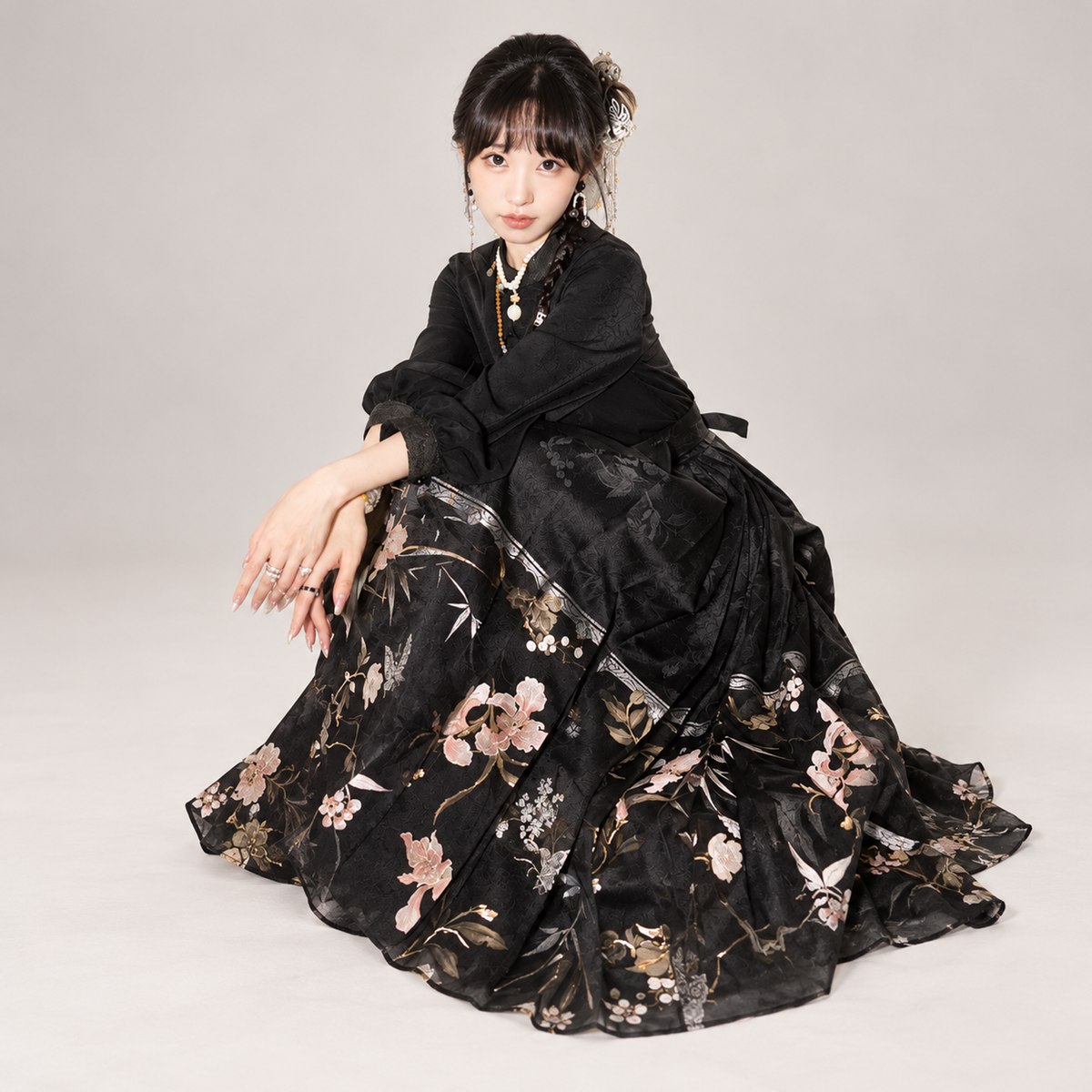 嵌锦 Inlaid Brocade Jacquard Mamian Skirt