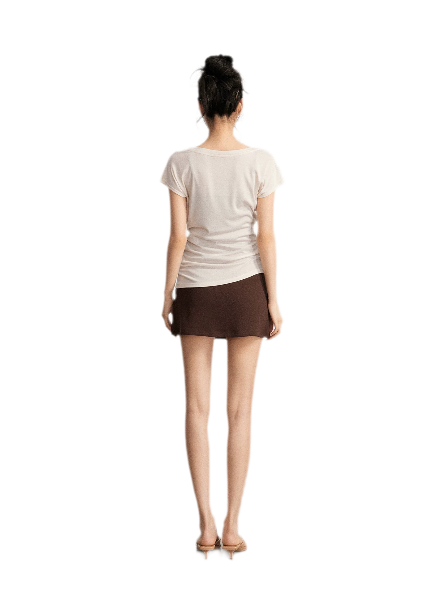 Contrast Strap Dress Set