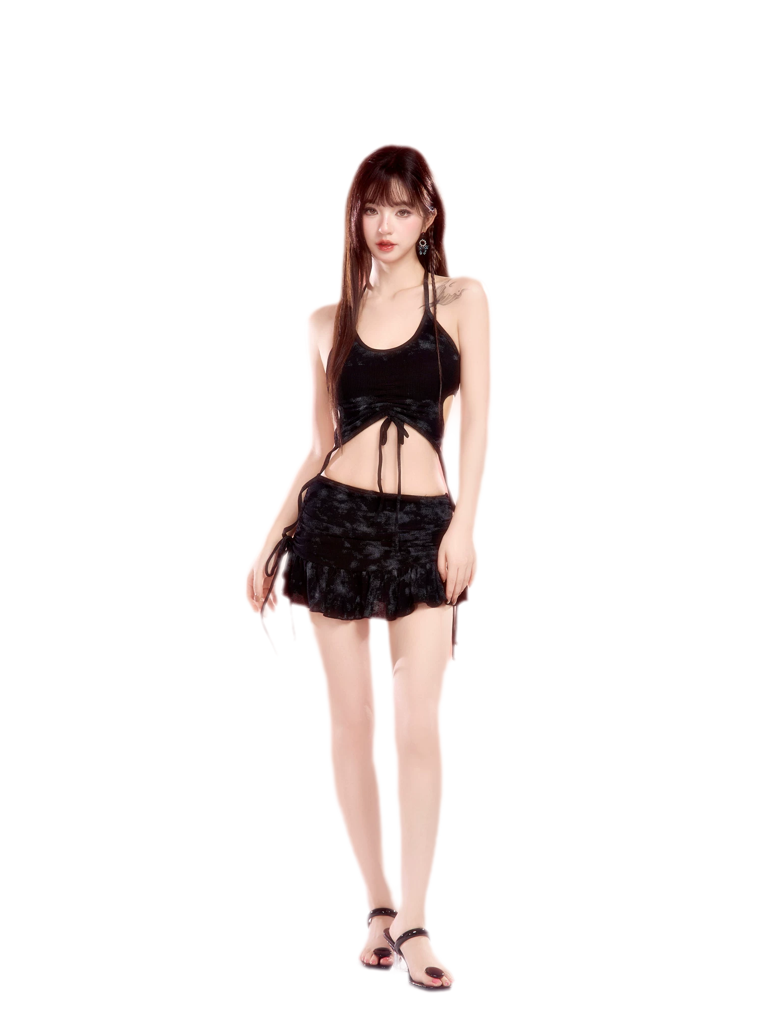 Skirt Shorts Bikini Set
