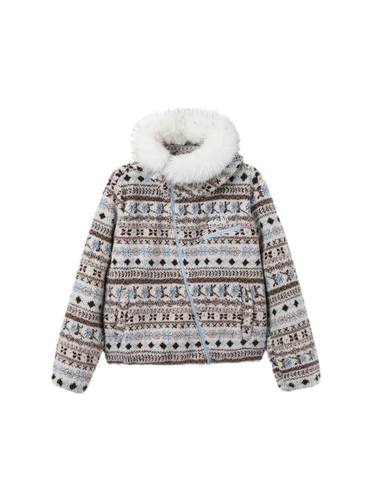 Nordic Jacquard Fleece Jacket