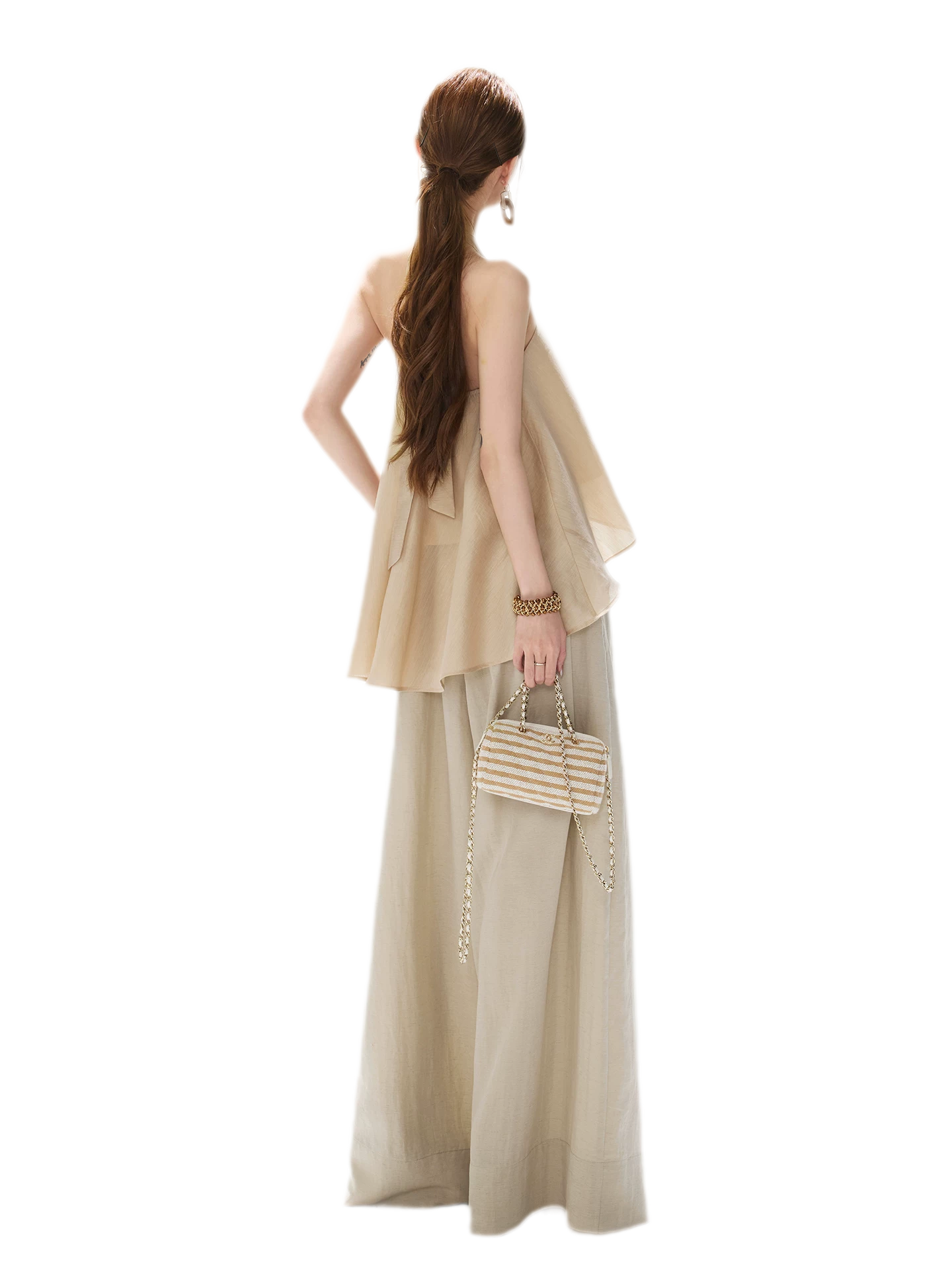 Linen Wide-Leg Pants