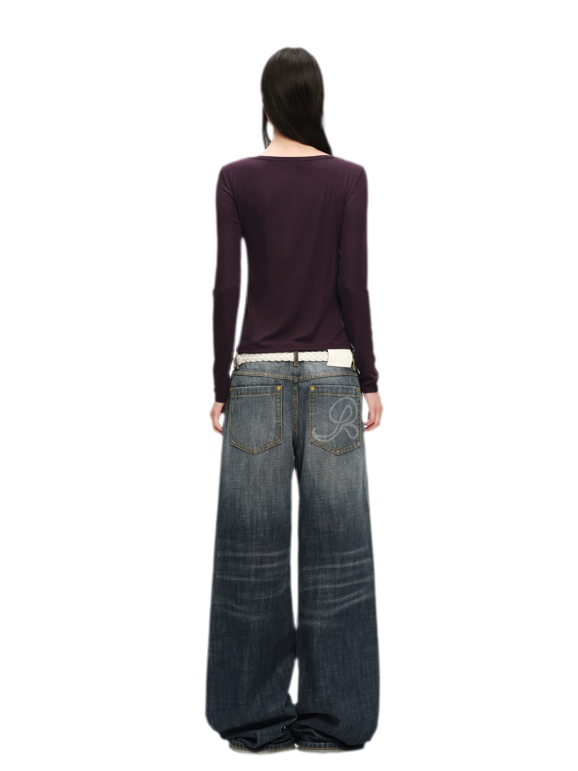 Lyocell Faux Two-Piece Top