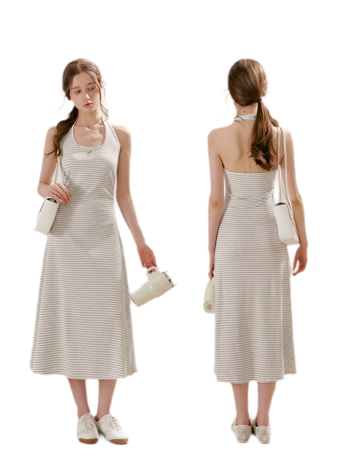 Striped Halter Dress