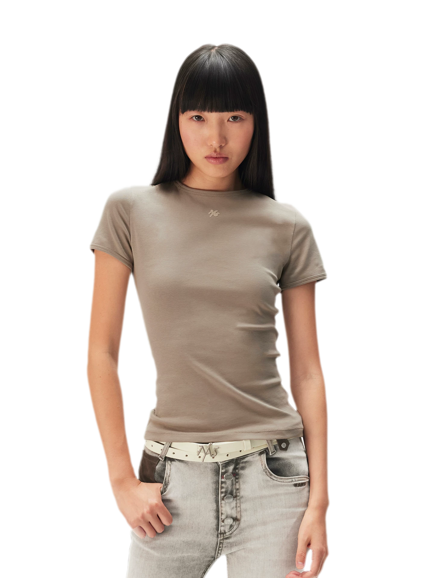 Cotton Stretch Fitted Tee