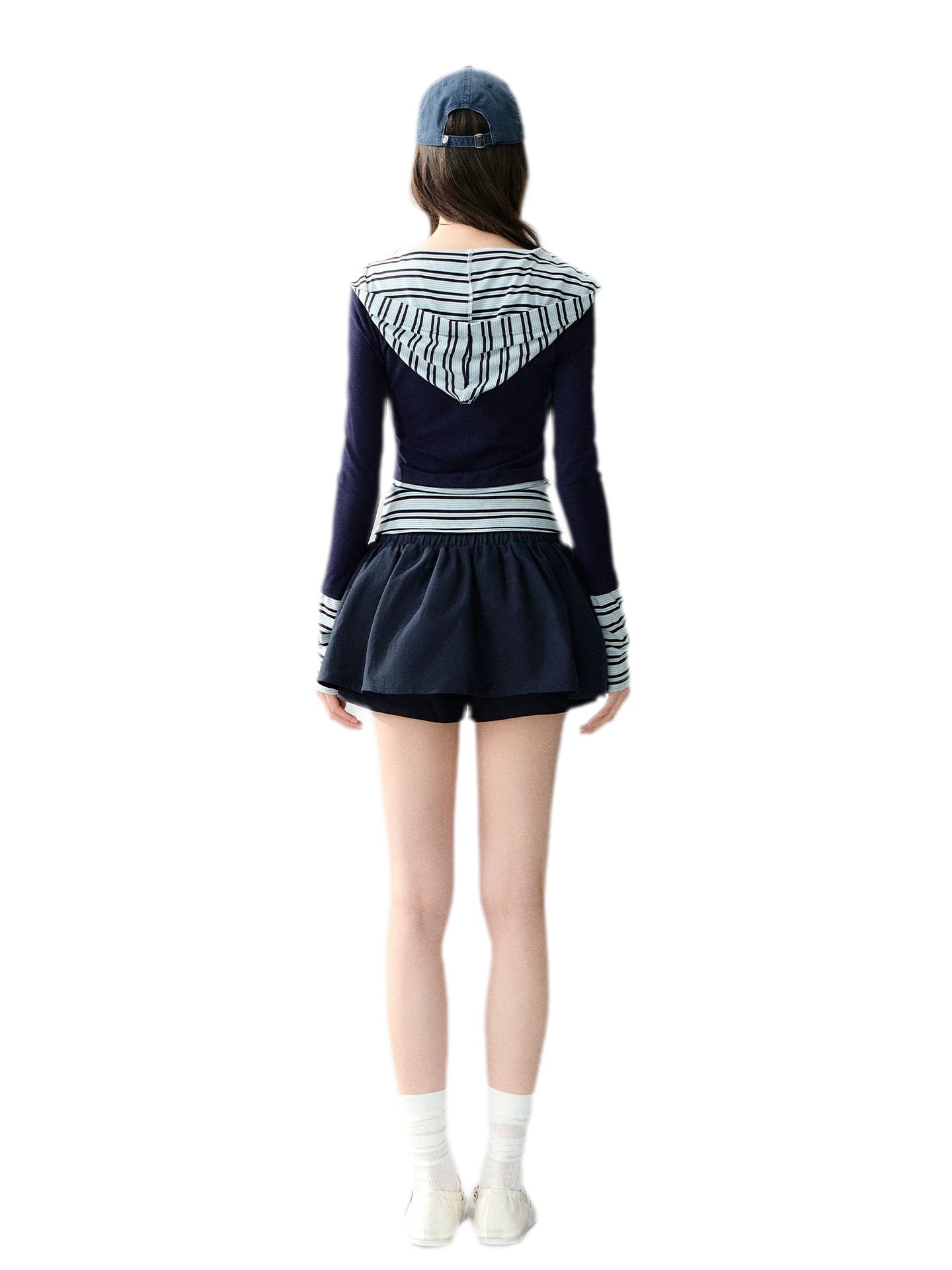 Cotton Lyocell Pocket Skirt