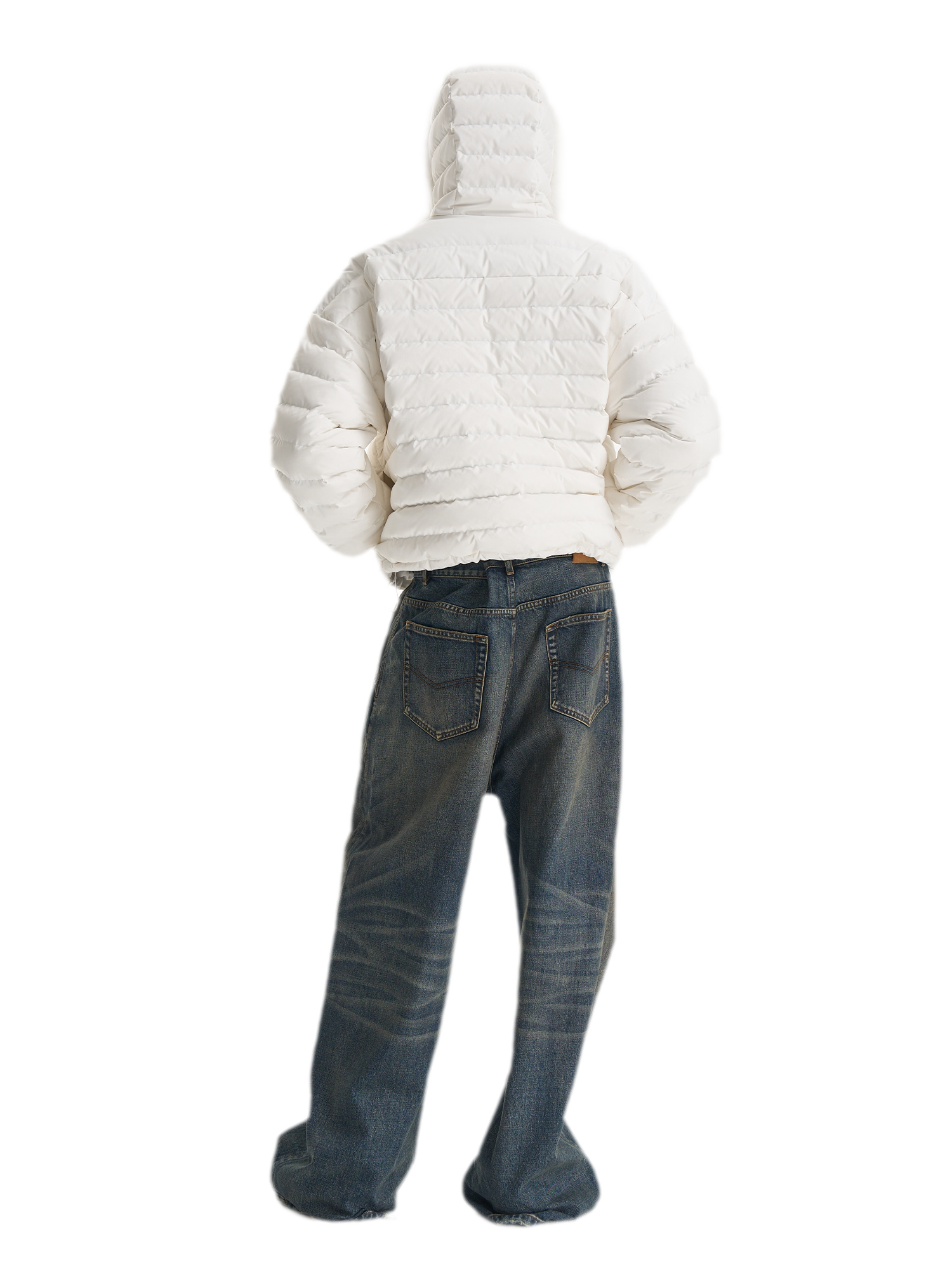 Quilted Boxy Down Jacket
