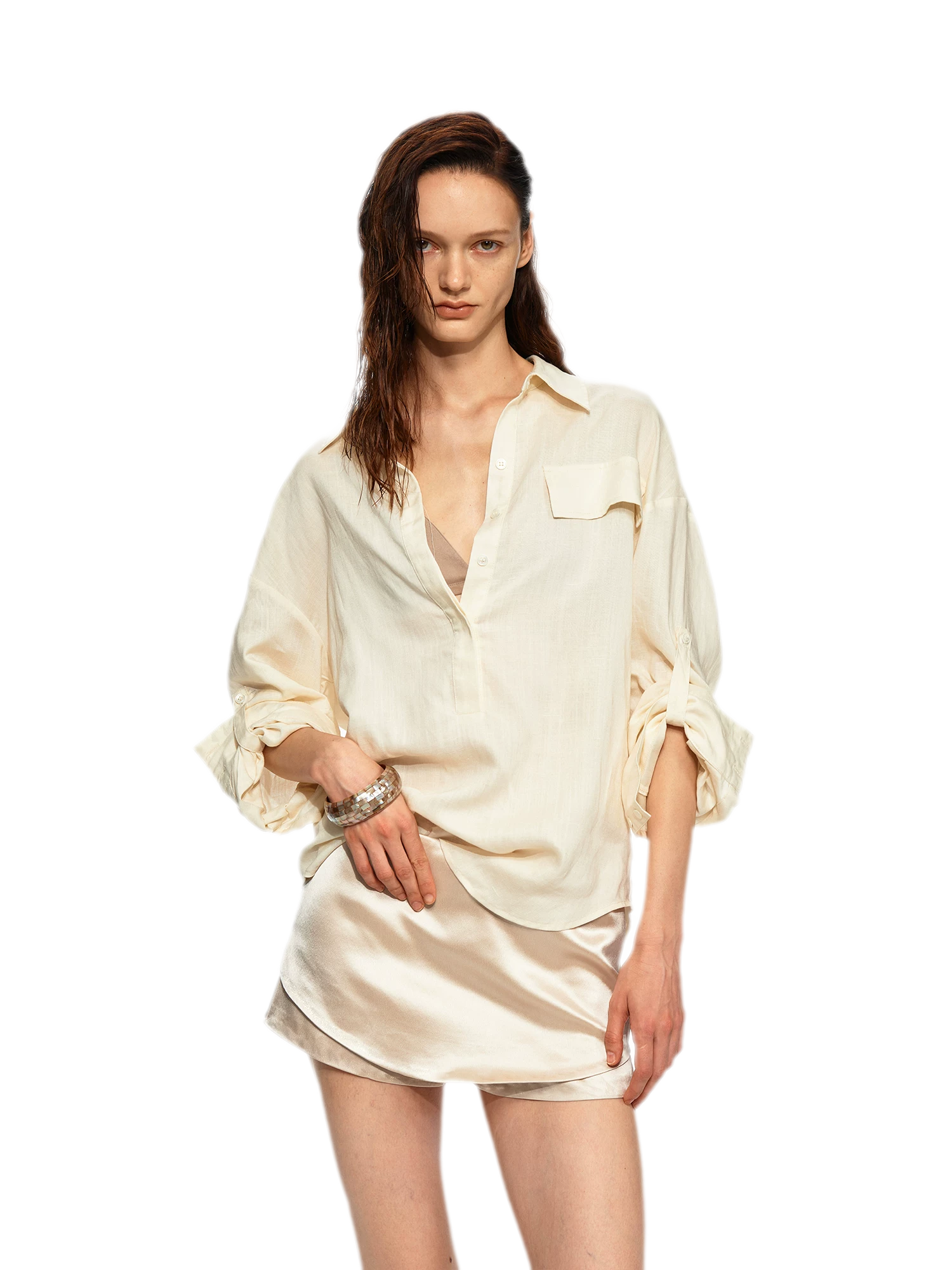 Tencel Acetate Skort Shorts