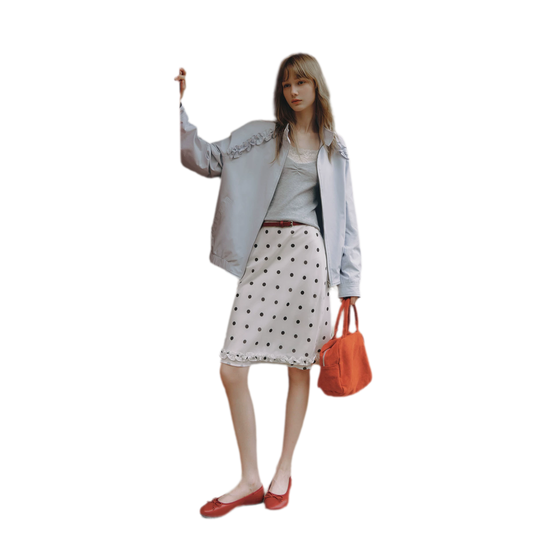 Polka Dot Ruffle Skirt