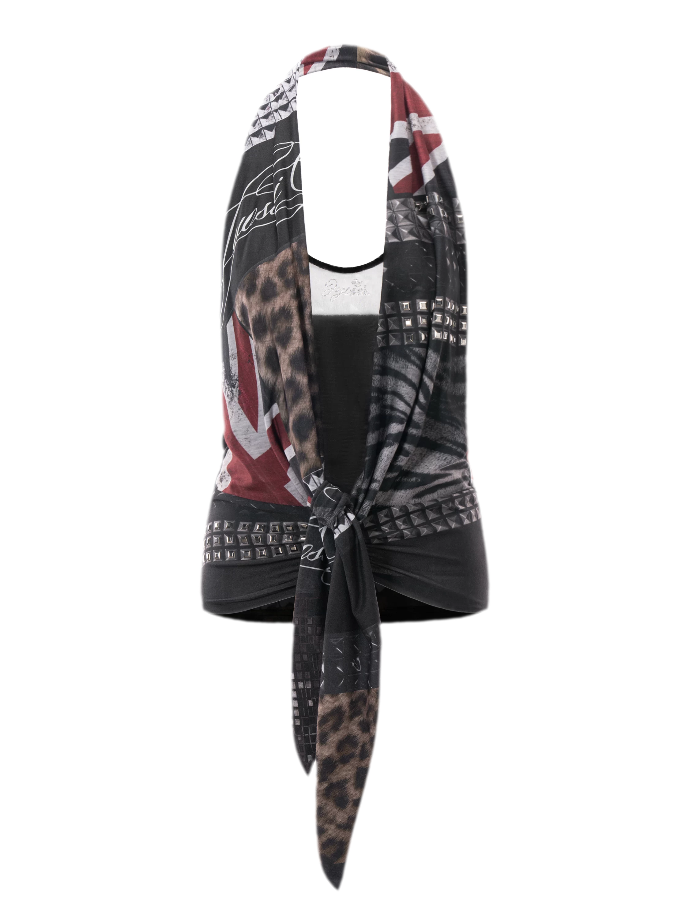 Original Halter Neck Animal Print Top