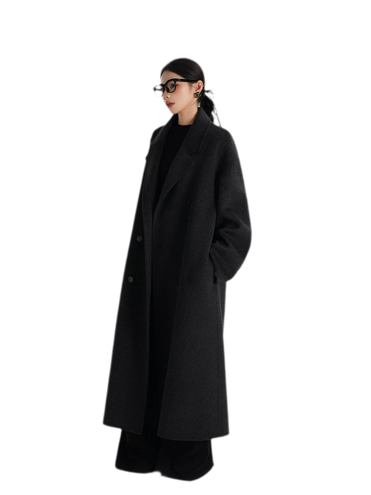 Hand-Sewn Oversized Wool Coat