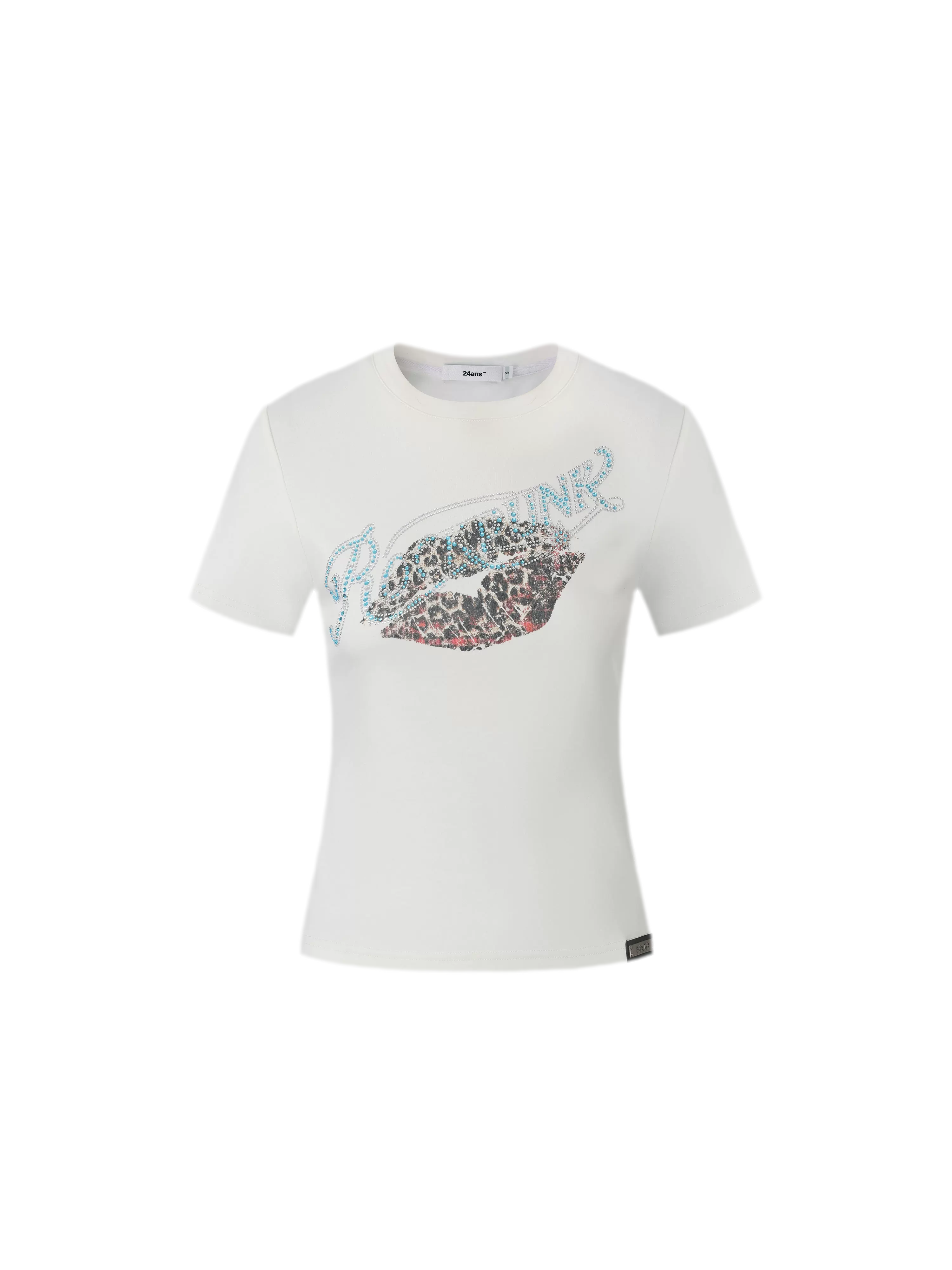 Rhinestone Graphic Slim Tee