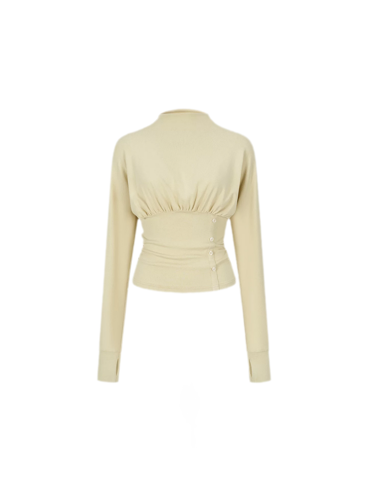 Ruched Knit Top Skirt Set