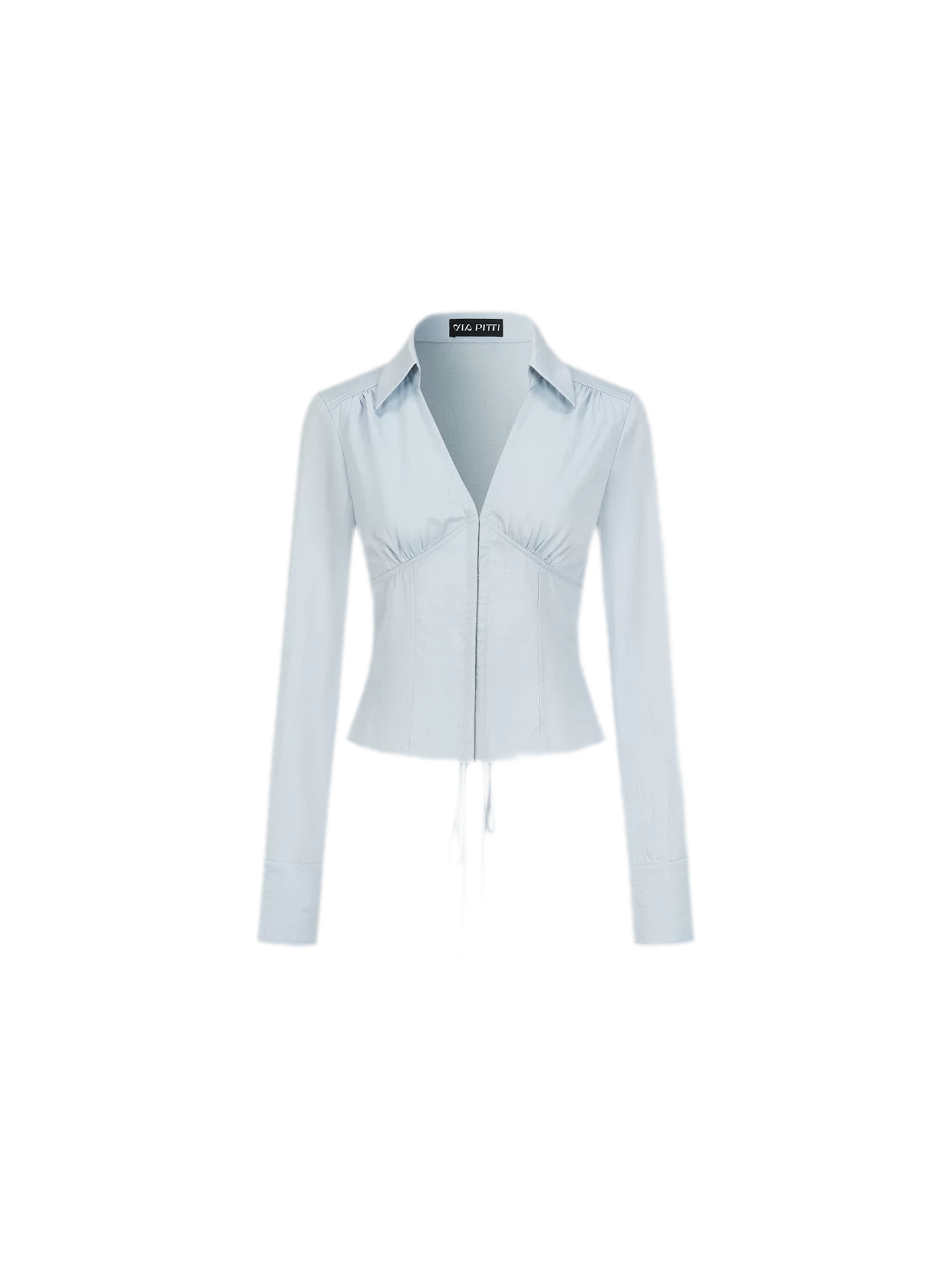 Cutout Tie Waist Shirt