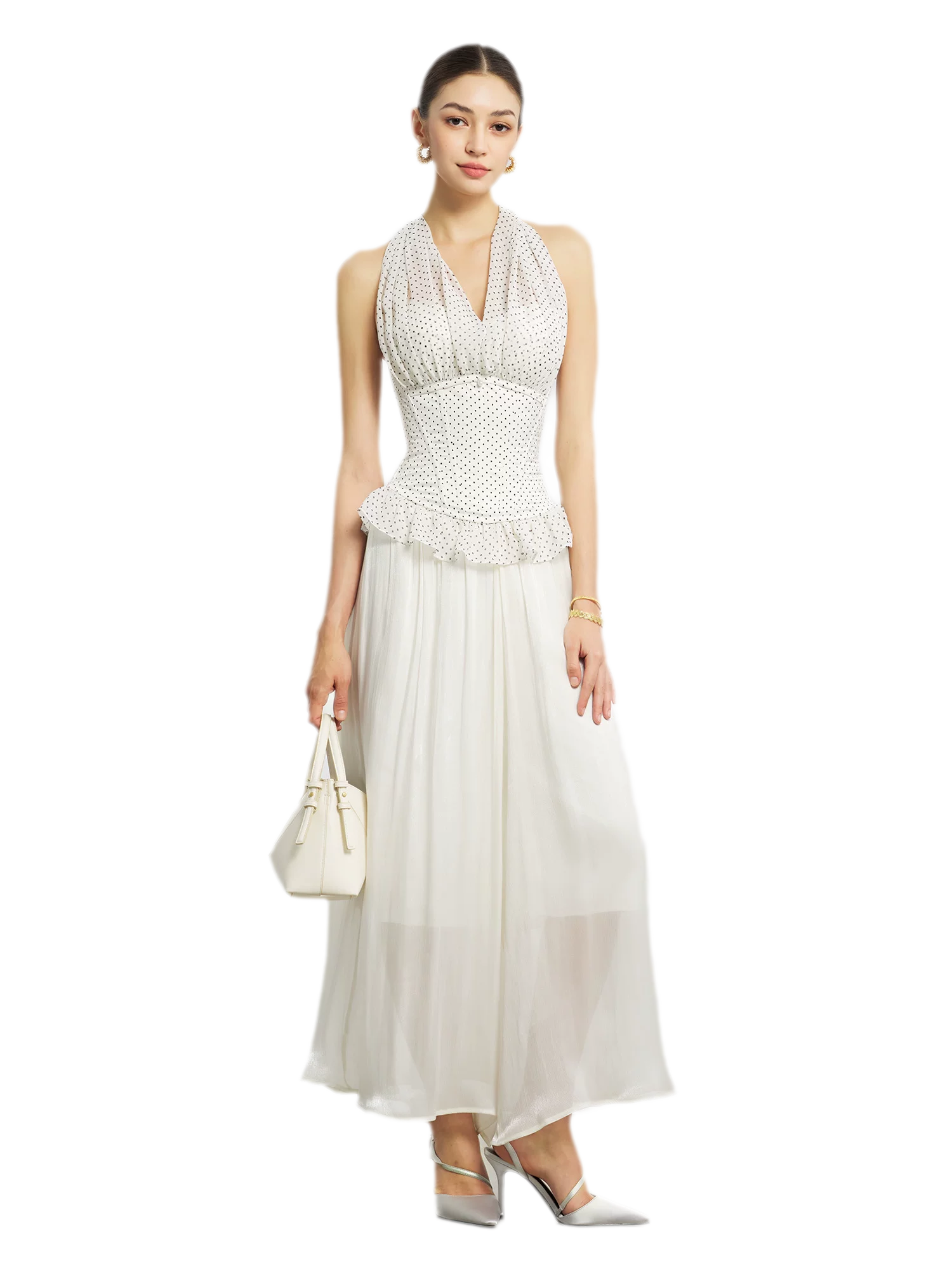Nanyang Chiffon Halter Bustier