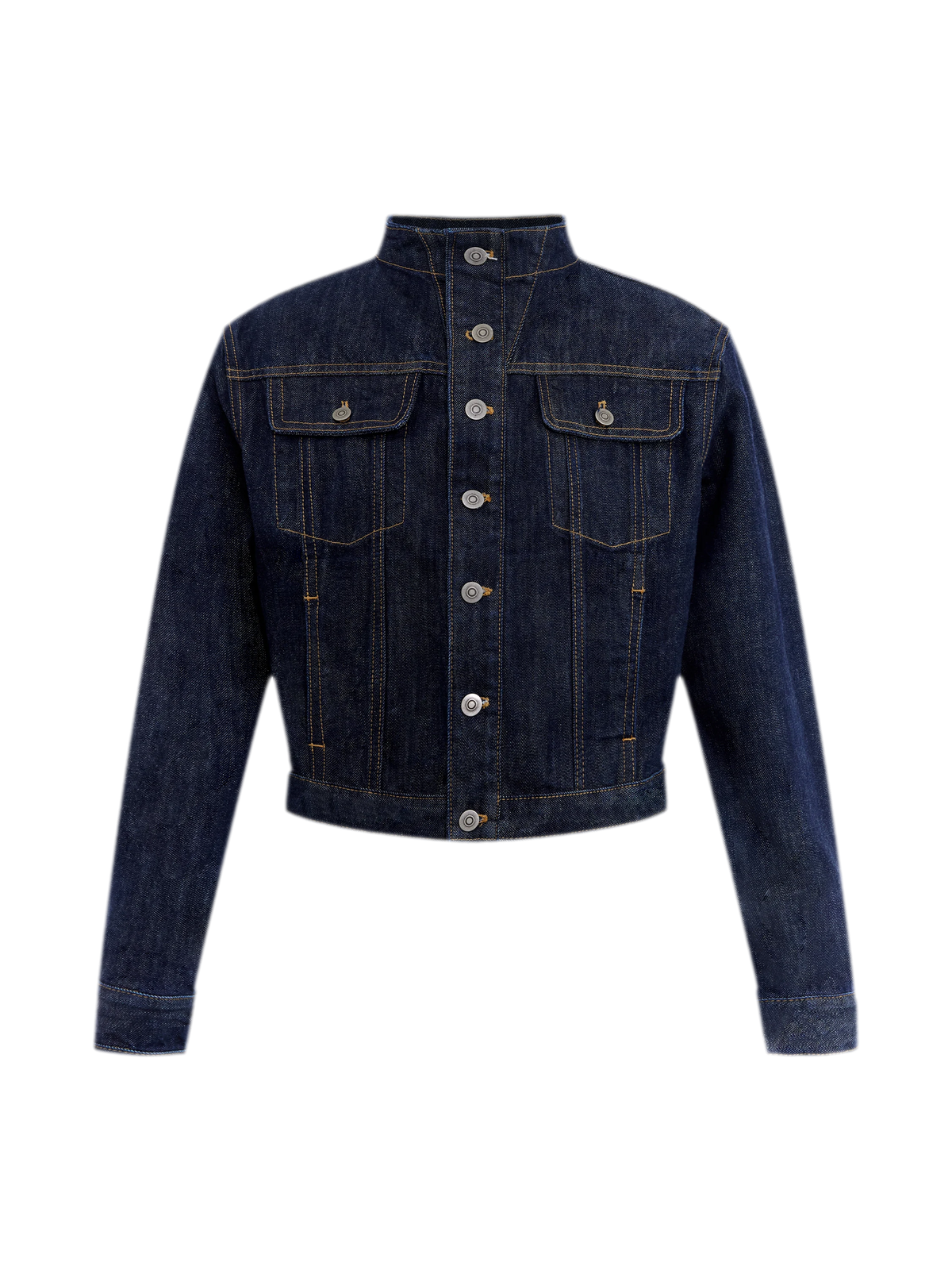 Redline Cropped Raw Denim Jacket