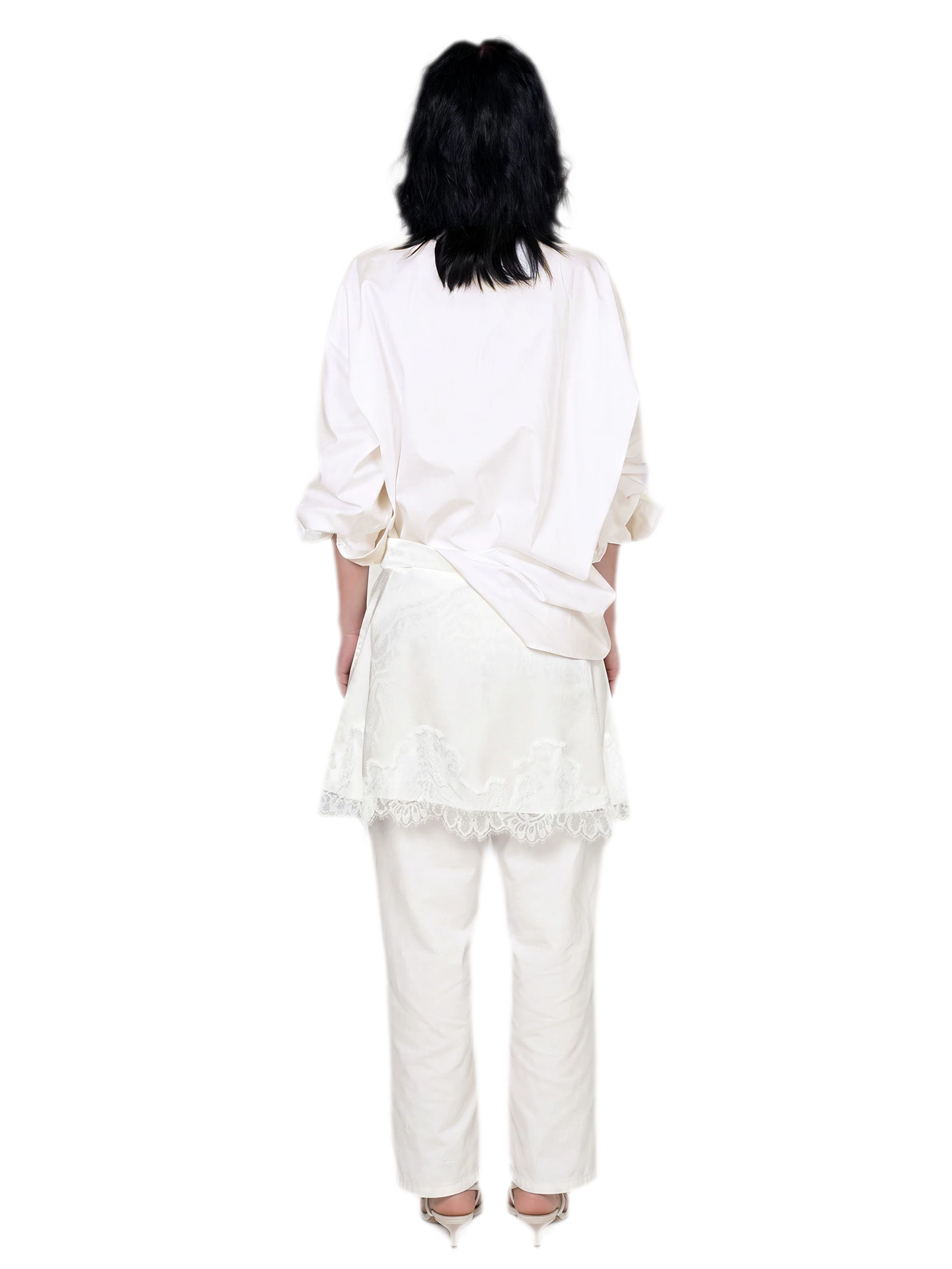 Cotton Blend Cocoon Shirt