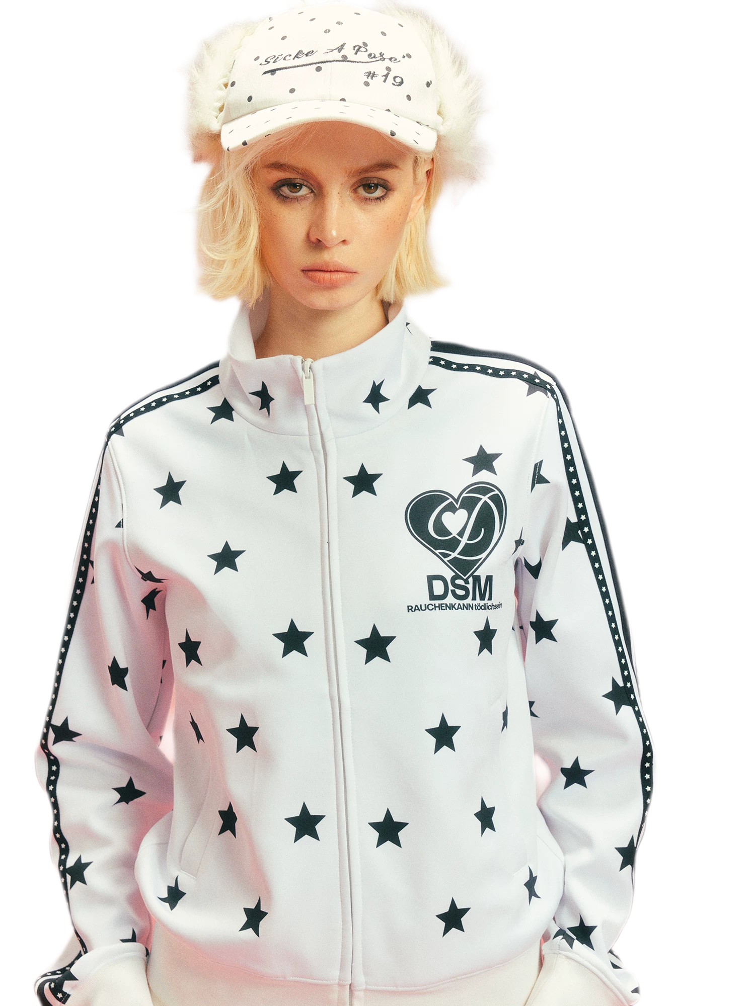 Star Print Slim Jacket