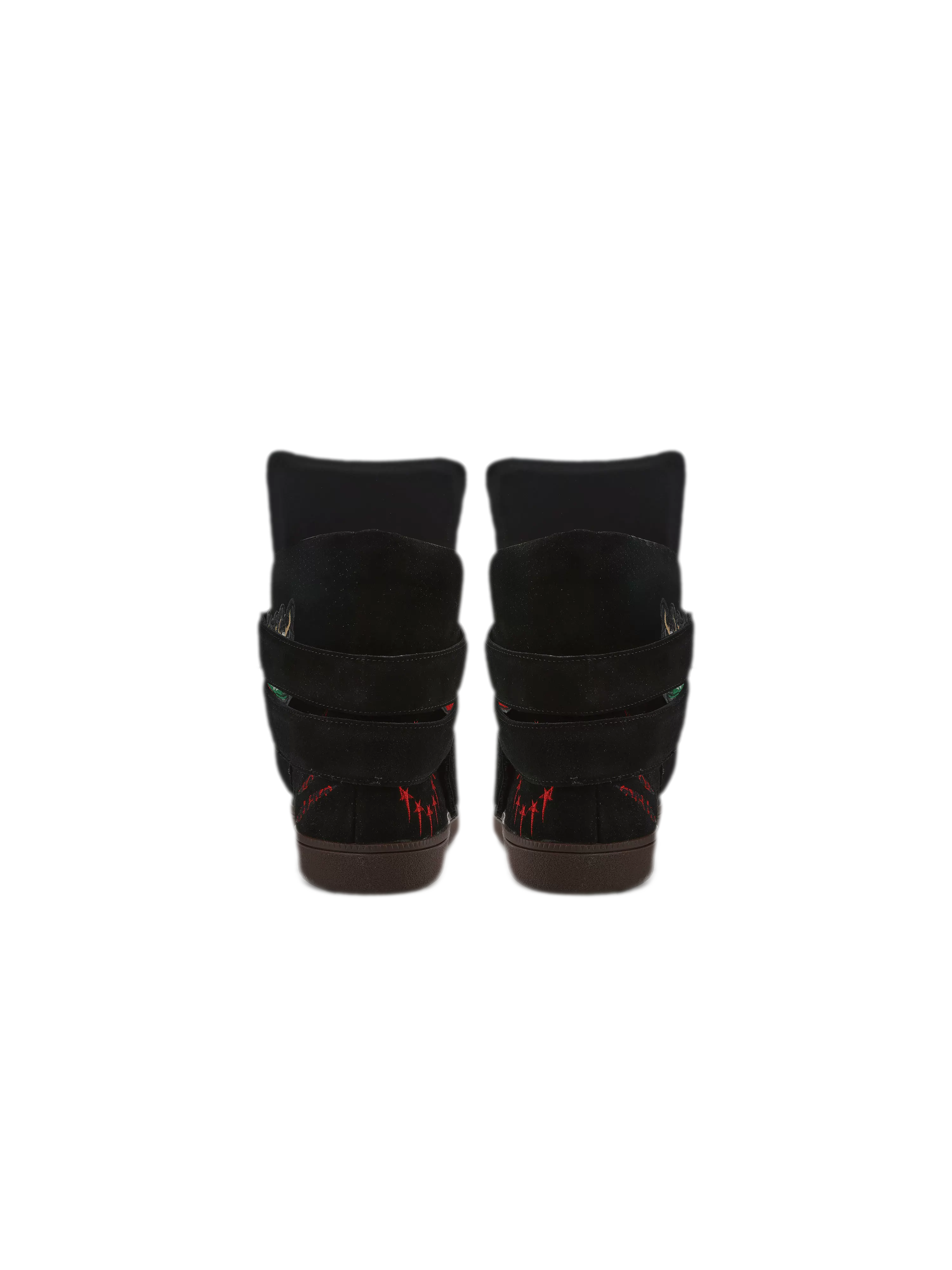 24ANS x UWA Embroidered Suede High-Top Sneakers