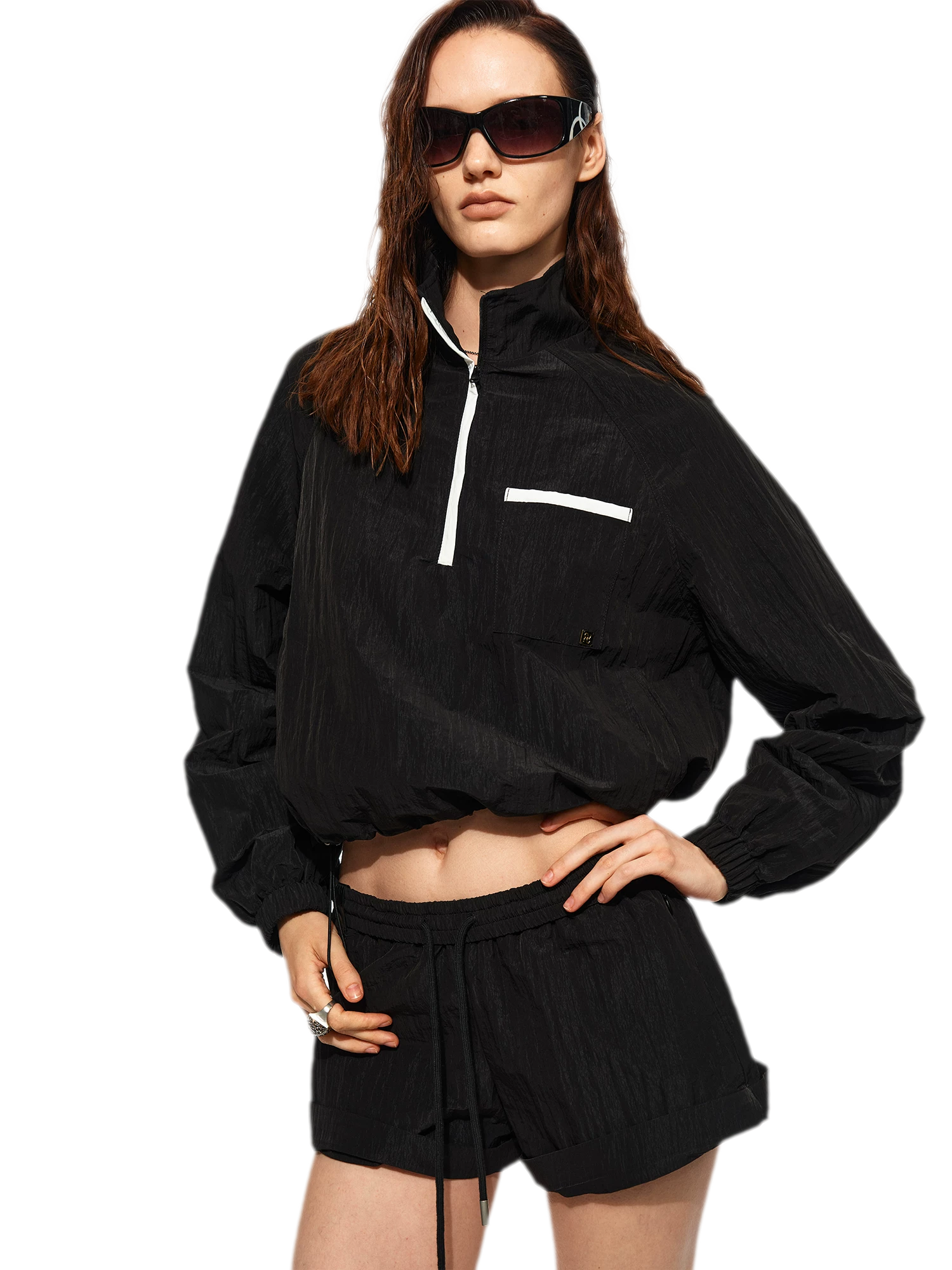 Sun-Protective Raglan Shorts Set