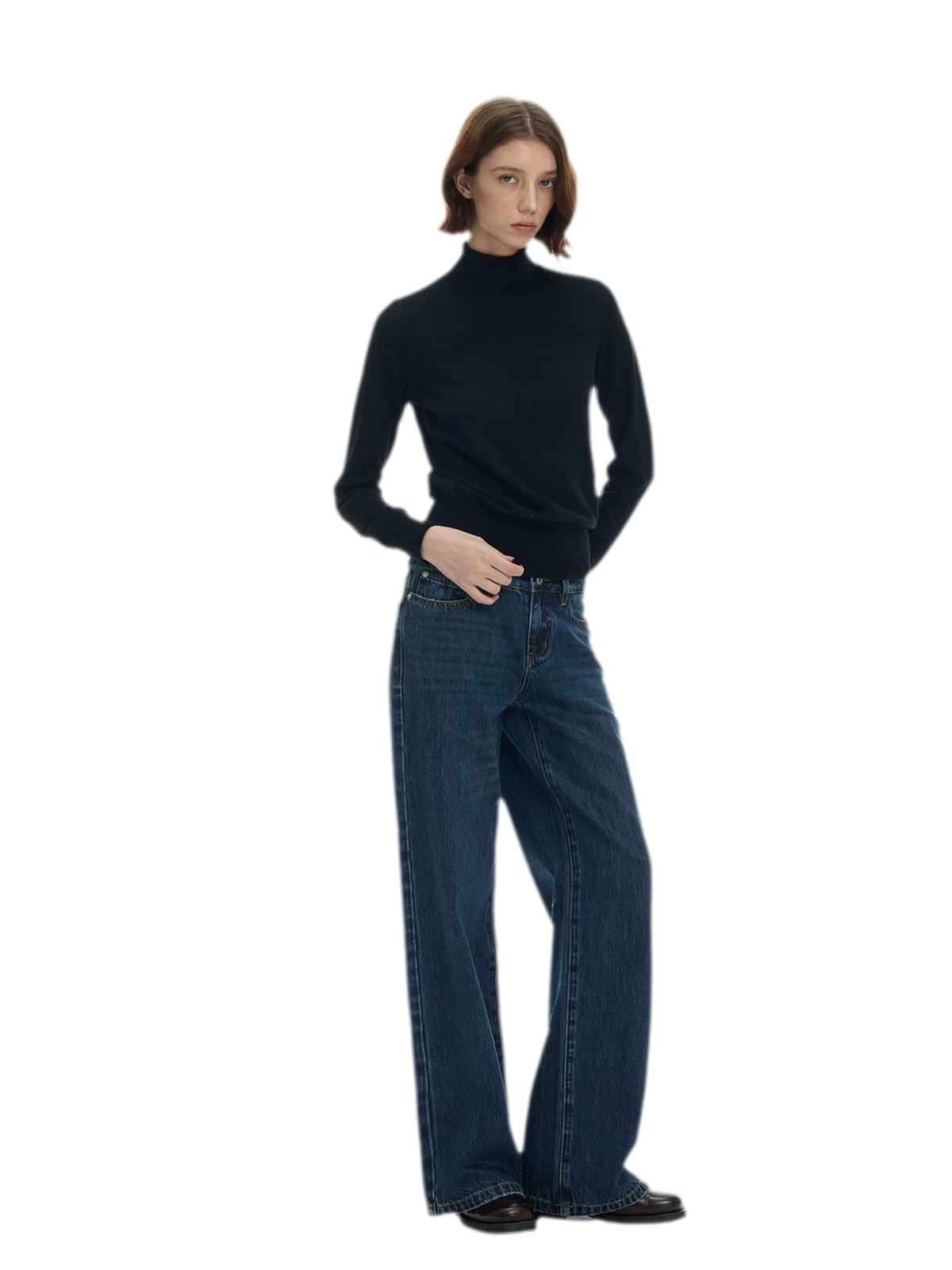 Ribbed Slim-Fit Turtleneck Knit