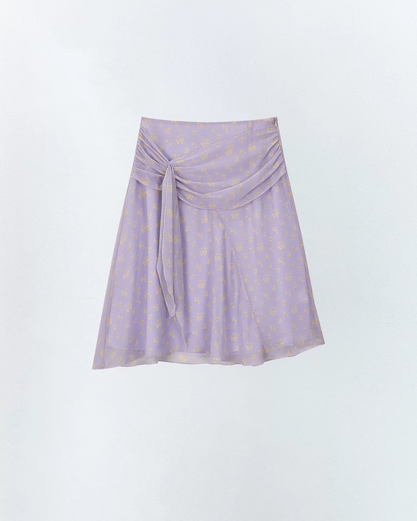 French Style Floral Chiffon Skirt
