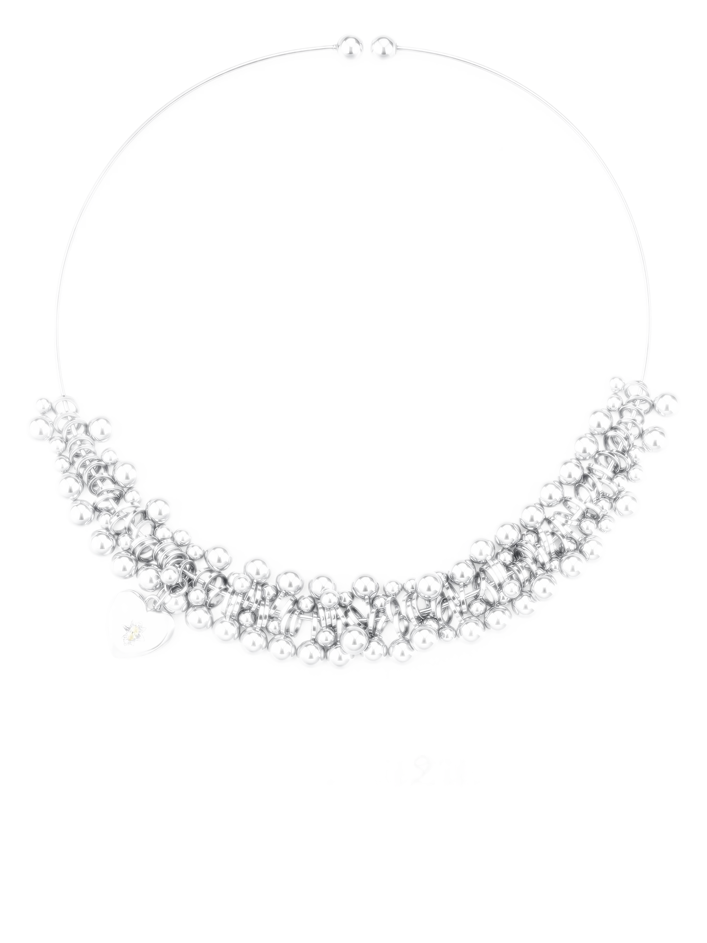 Silver Heart Pendant Necklace