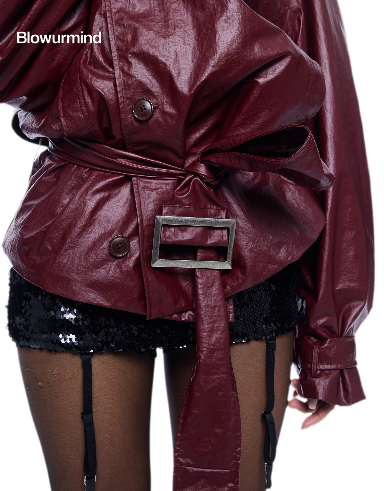 Sequin Lace Mini Skirt
