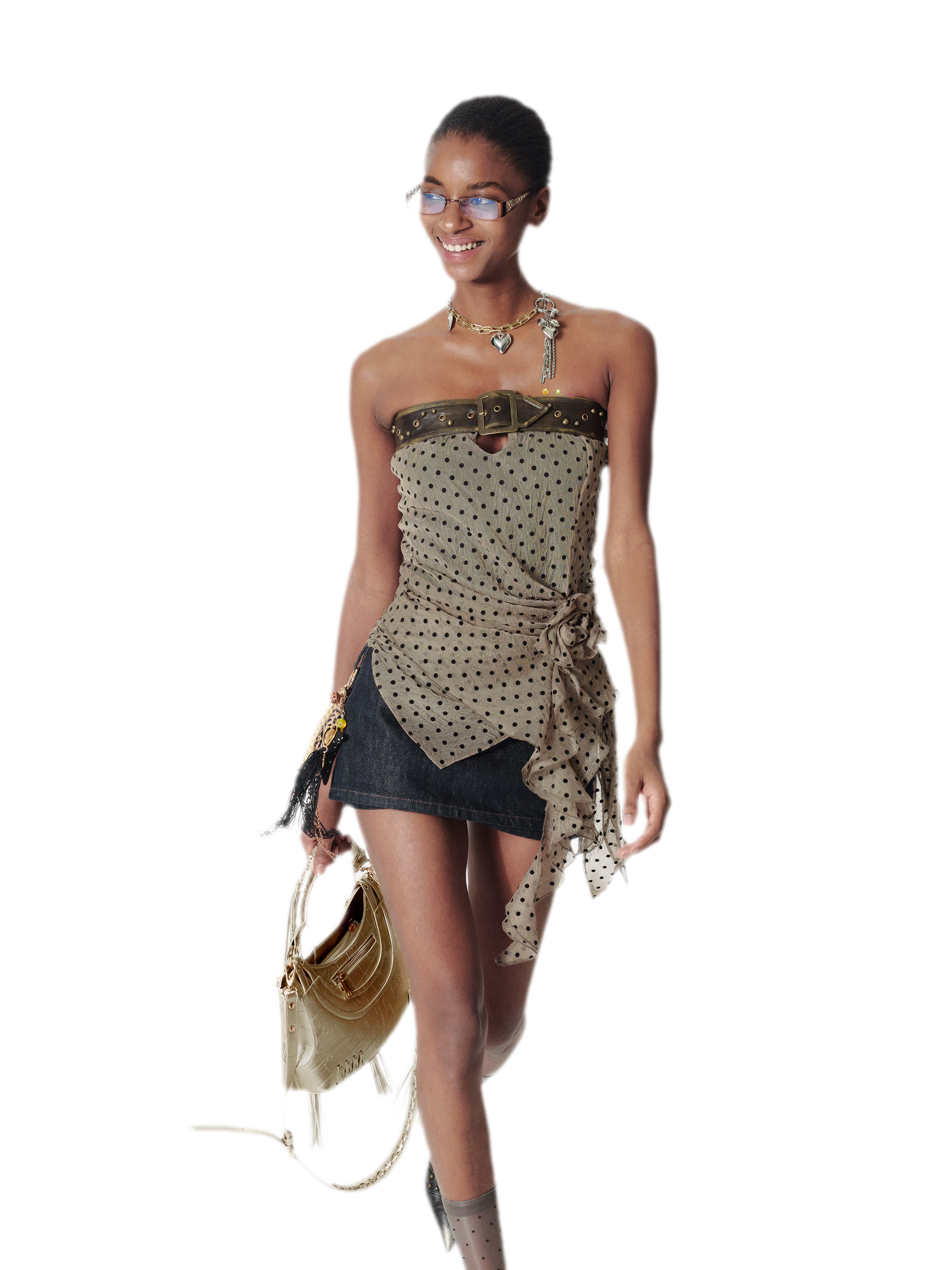 Polka Dot Skort Skirt