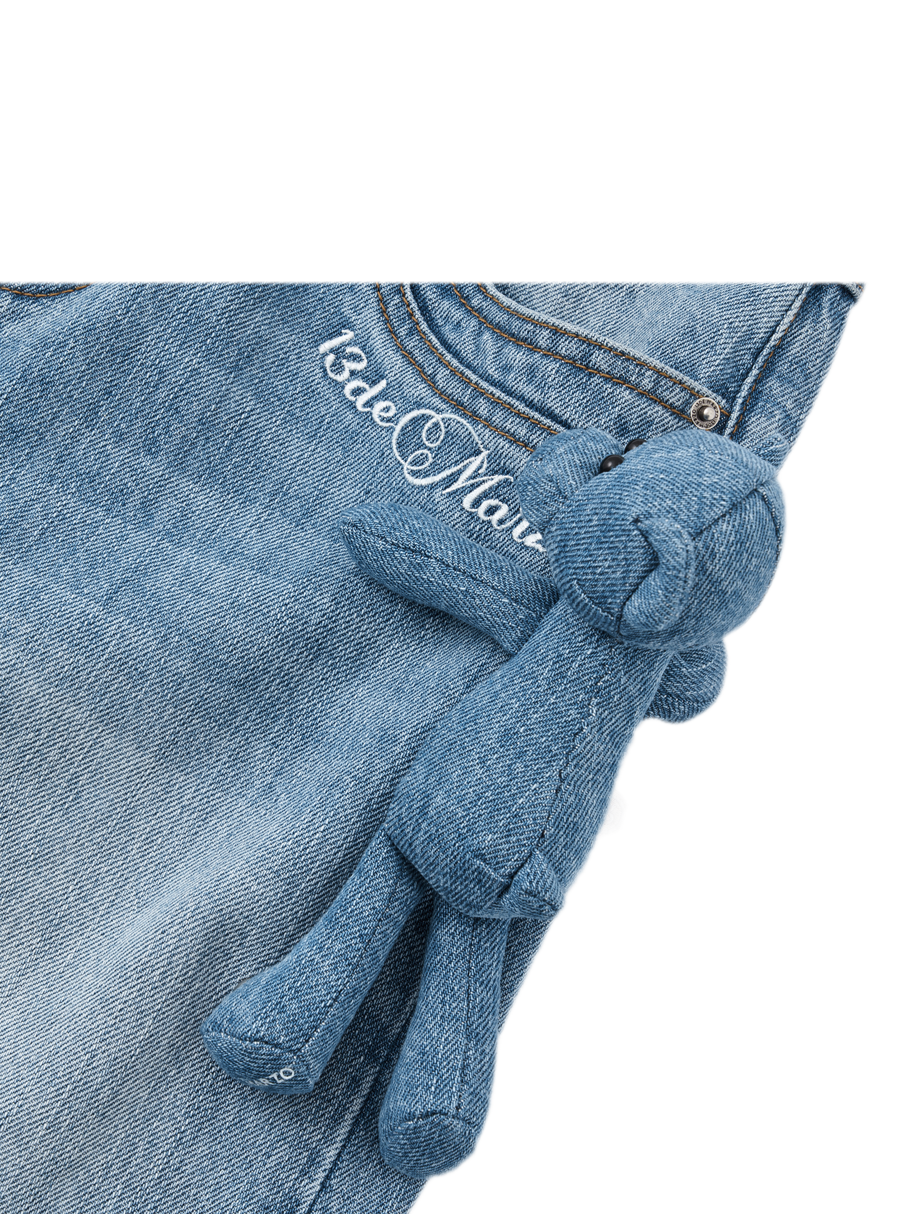 Mid-Low Waist Straight Jeans