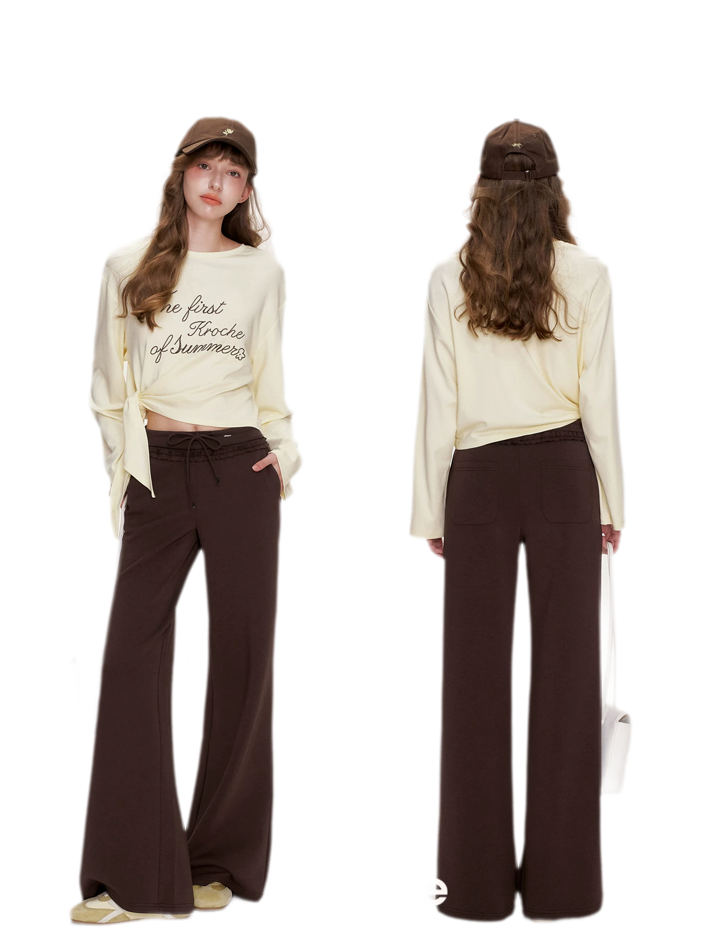 Contrast Logo Cropped T-Shirt